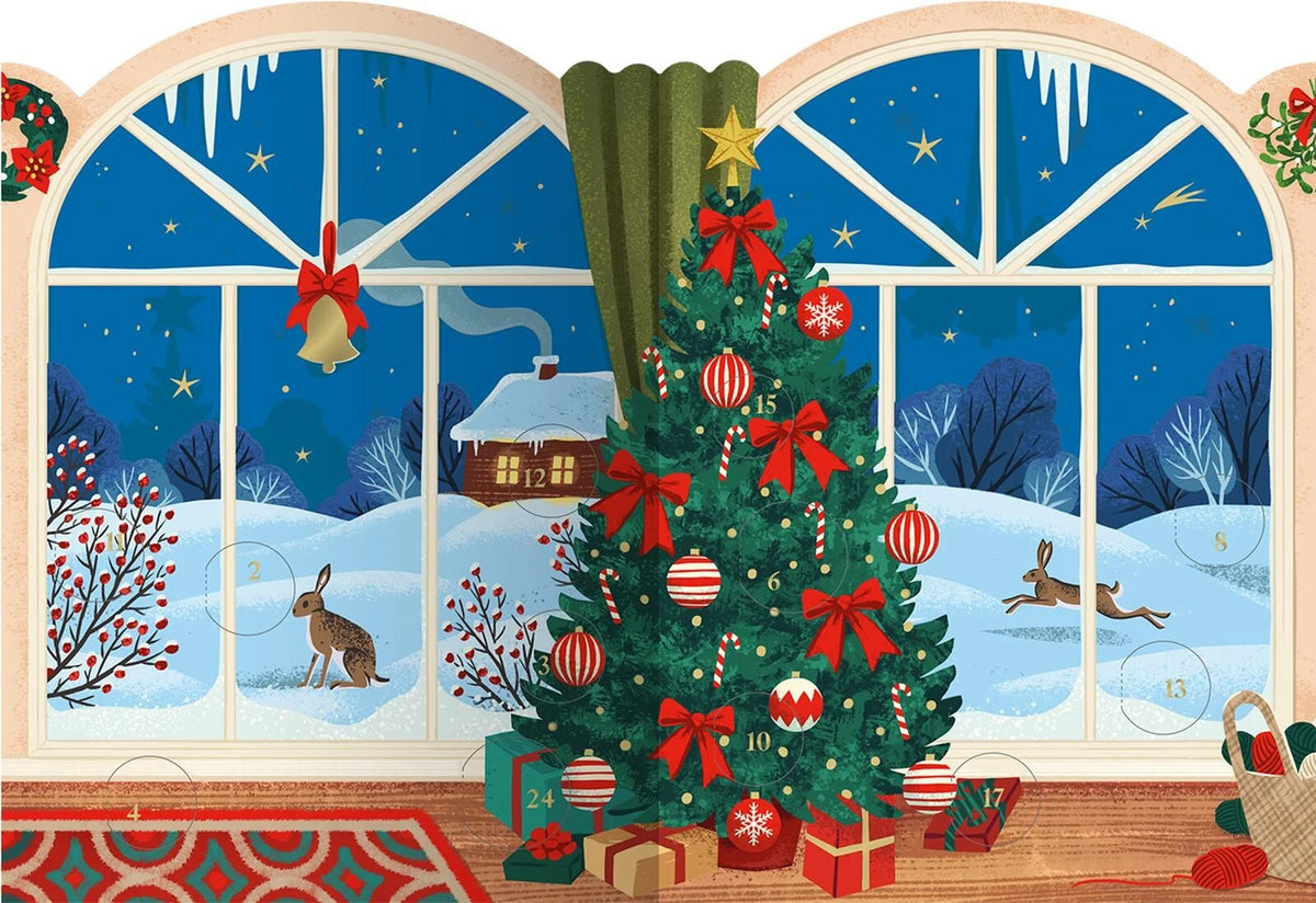 Windlicht-Adventskalender Lichterglanz – Ansicht