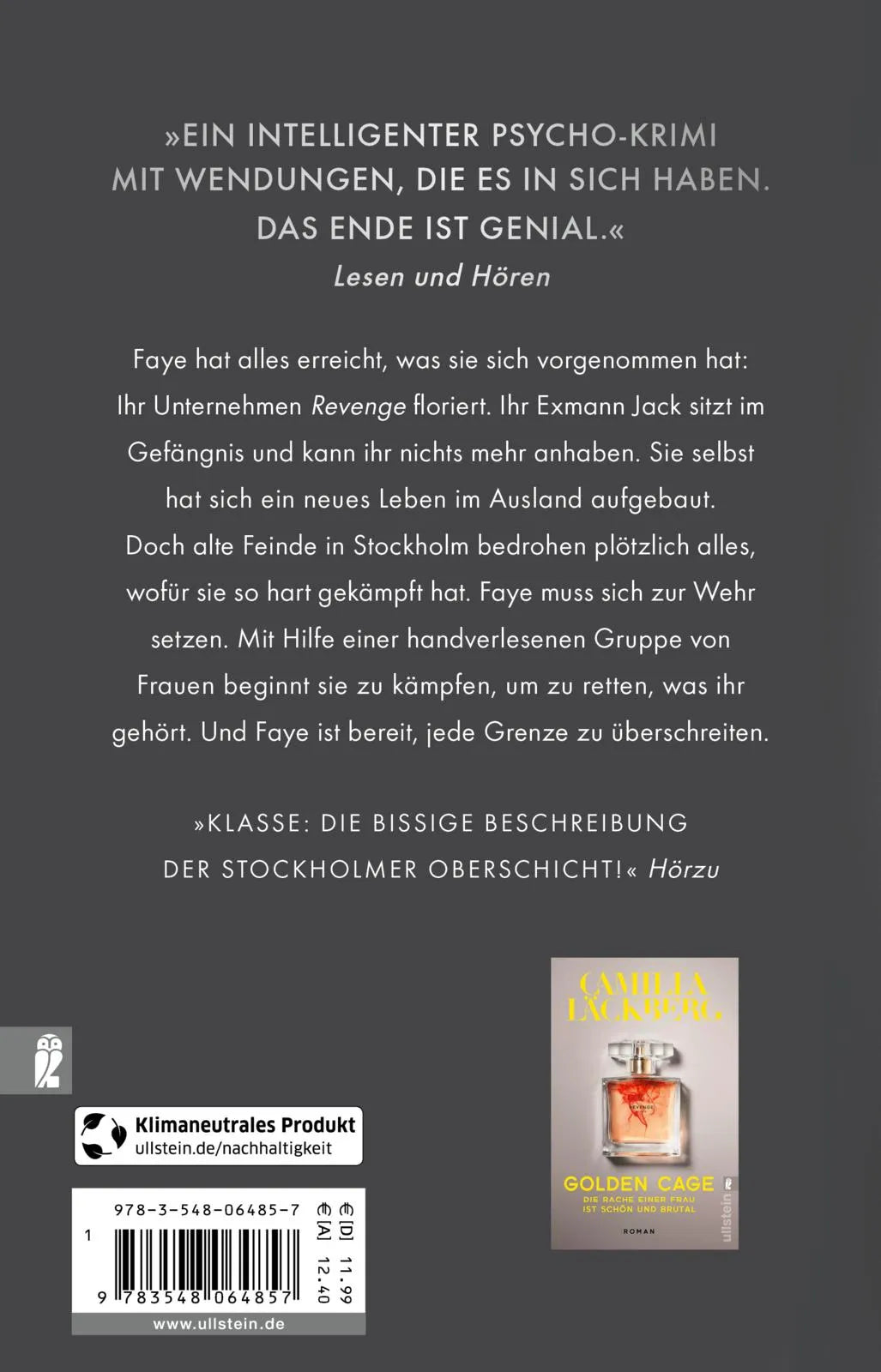 Buchrückseite von 'Wings of Silver. Die Rache einer Frau ist schön und brutal' mit Klappentext - Taschenbuch