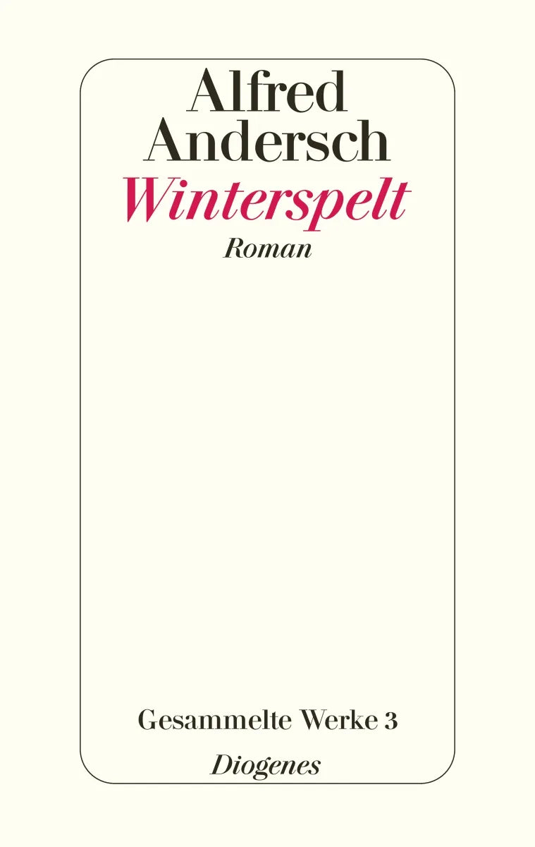 Buchcover von 'Winterspelt' - Gebundene Ausgabe von Alfred Andersch