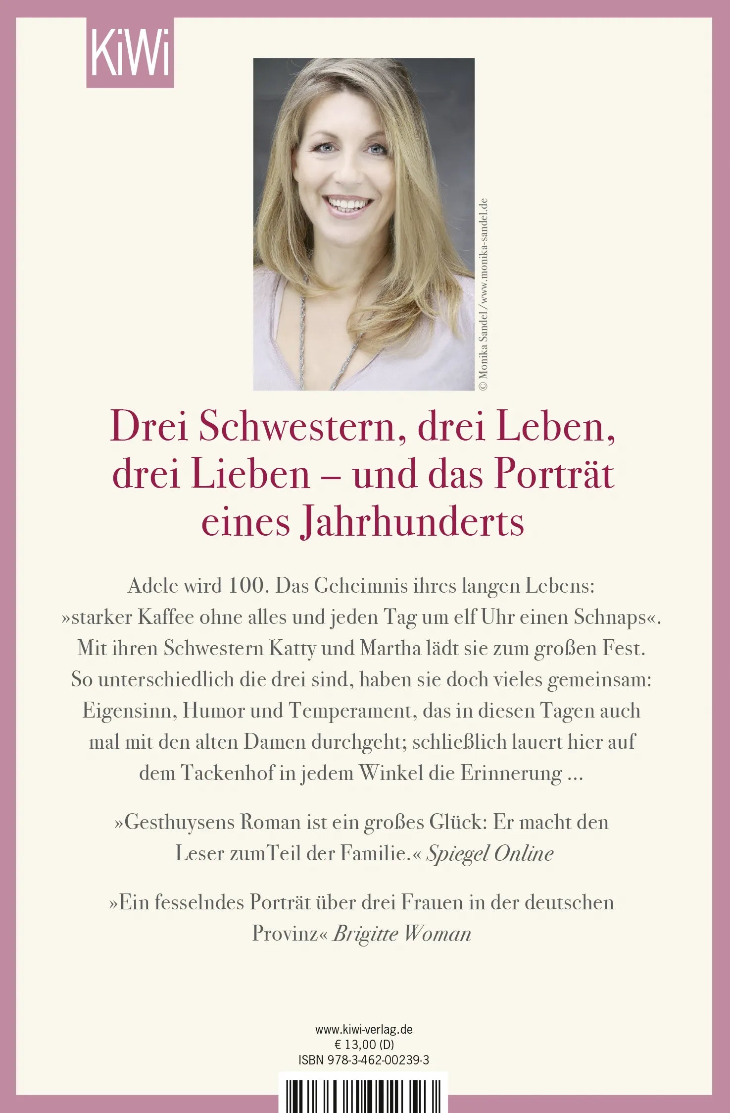 Buchrückseite von 'Wir sind doch Schwestern' mit Klappentext - Taschenbuch