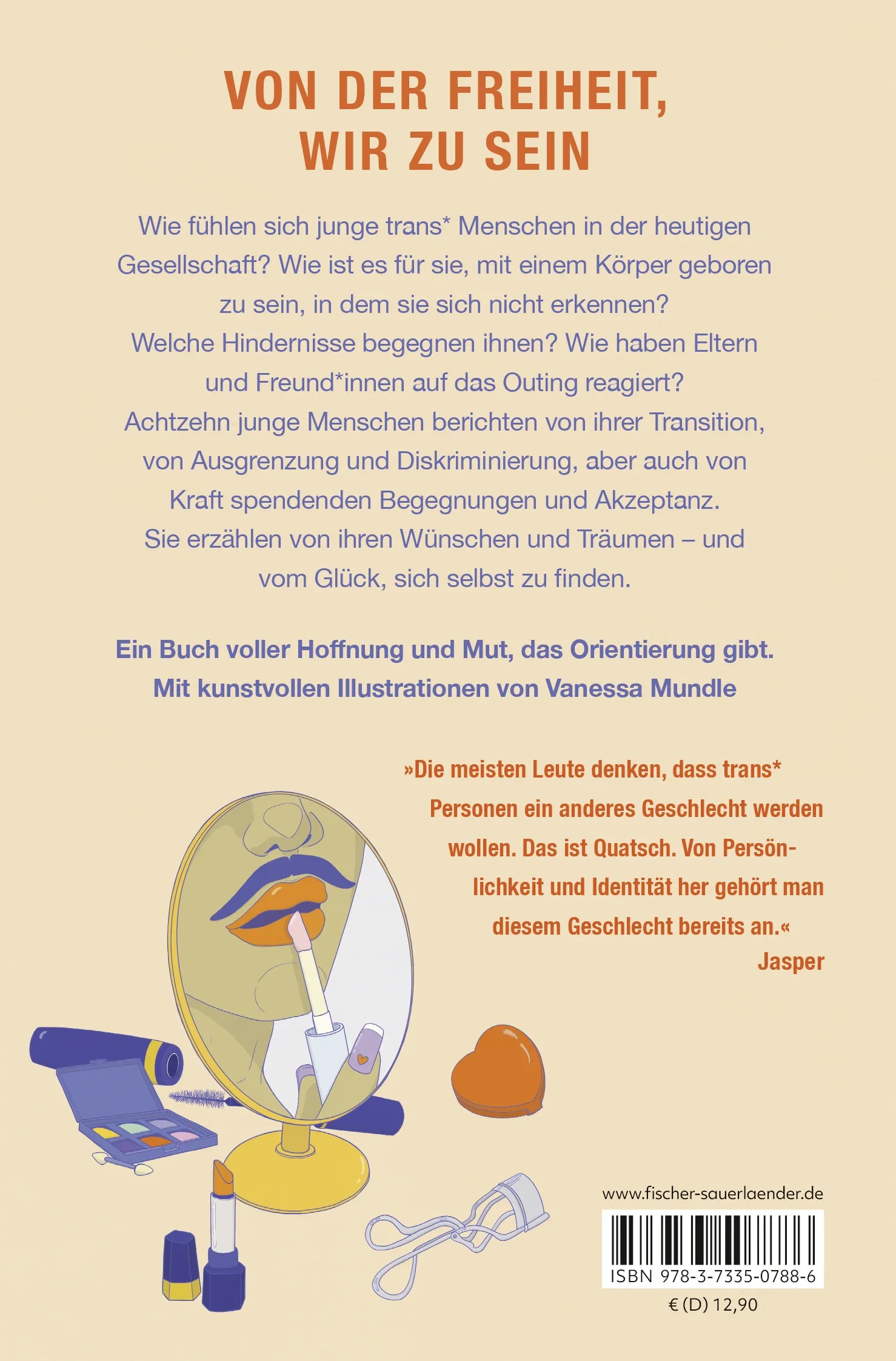 Buchrückseite von 'Wir sind wir' mit Klappentext - Taschenbuch