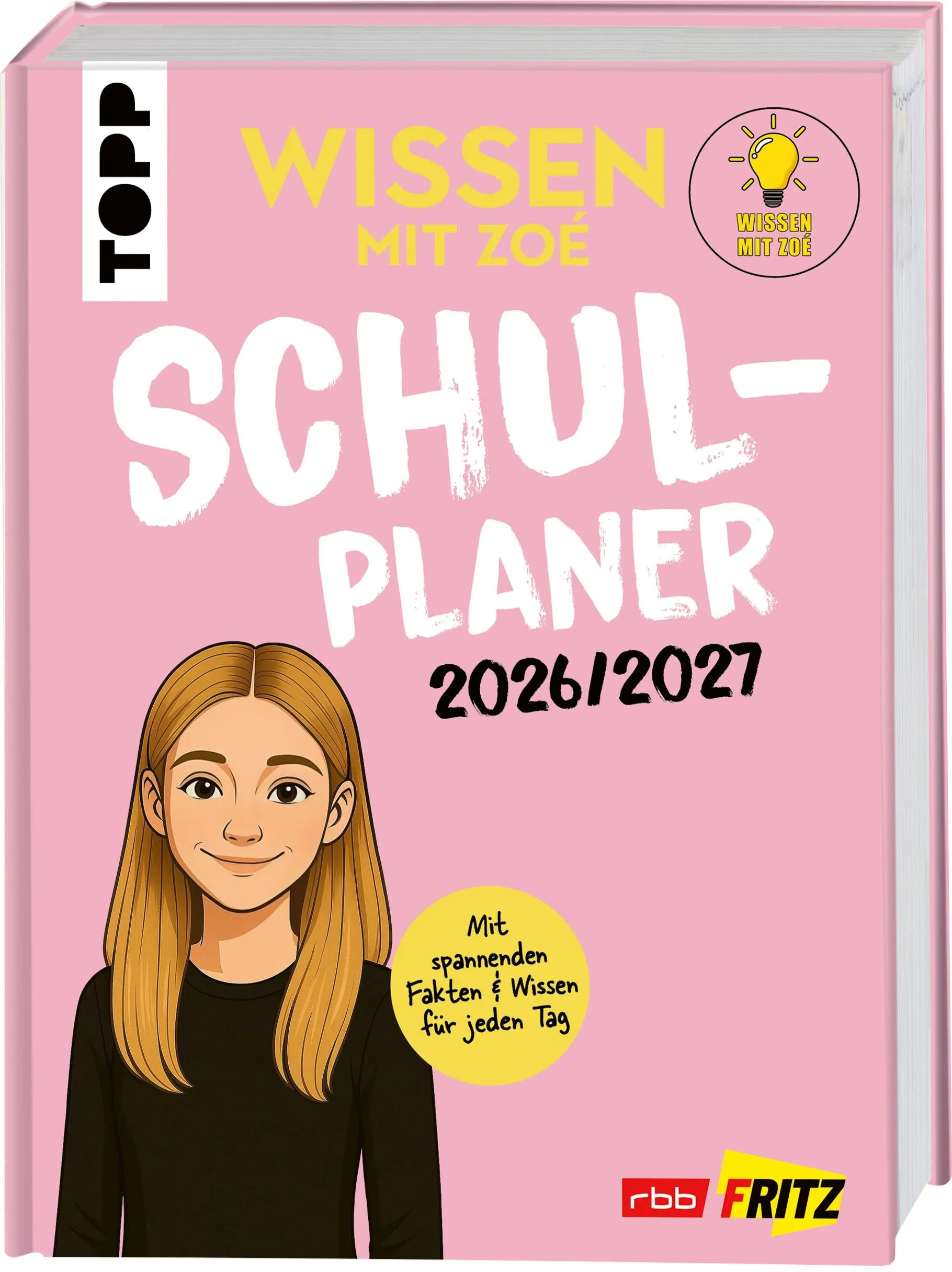 Cover: Wissen mit Zoé: Schulplaner 2026/2027 (Hardcover)