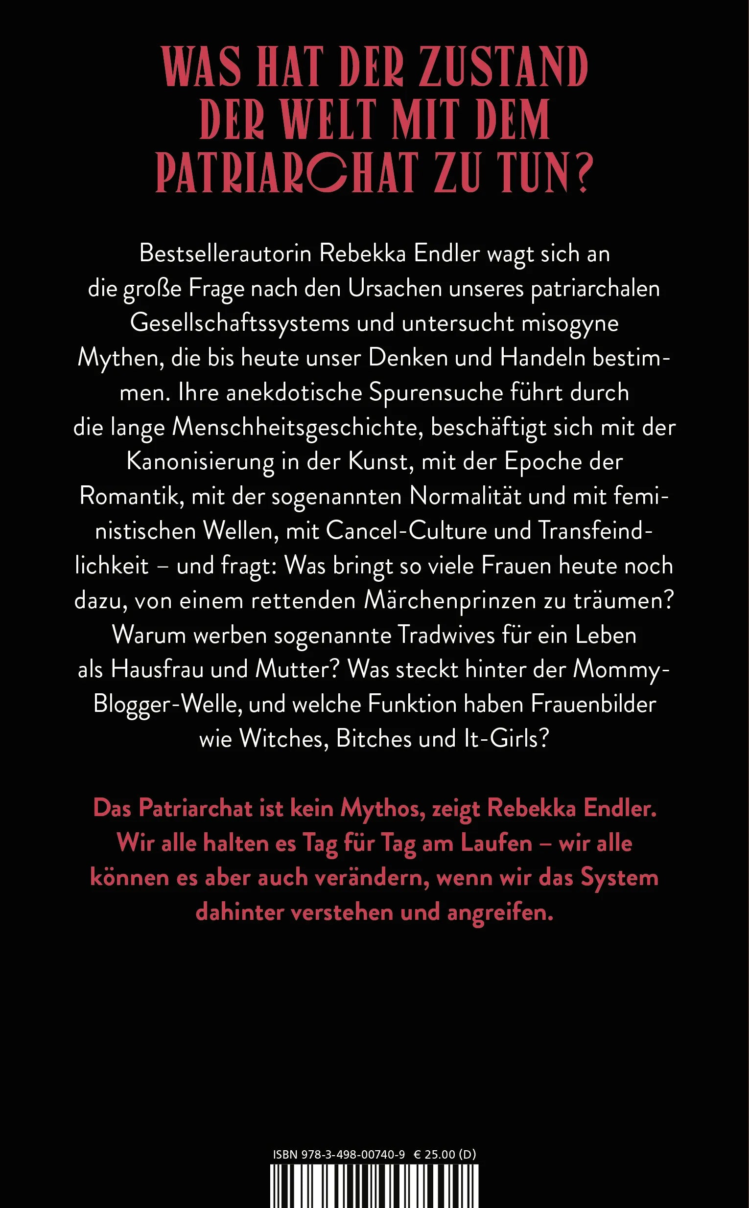 Buchrückseite von 'Witches, Bitches, It-Girls' mit Klappentext - Gebundene Ausgabe
