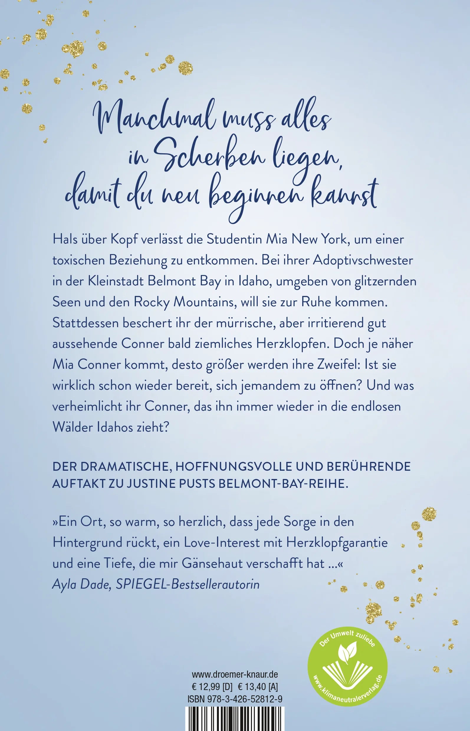 Buchrückseite von 'With you I dream' mit Klappentext - Paperback