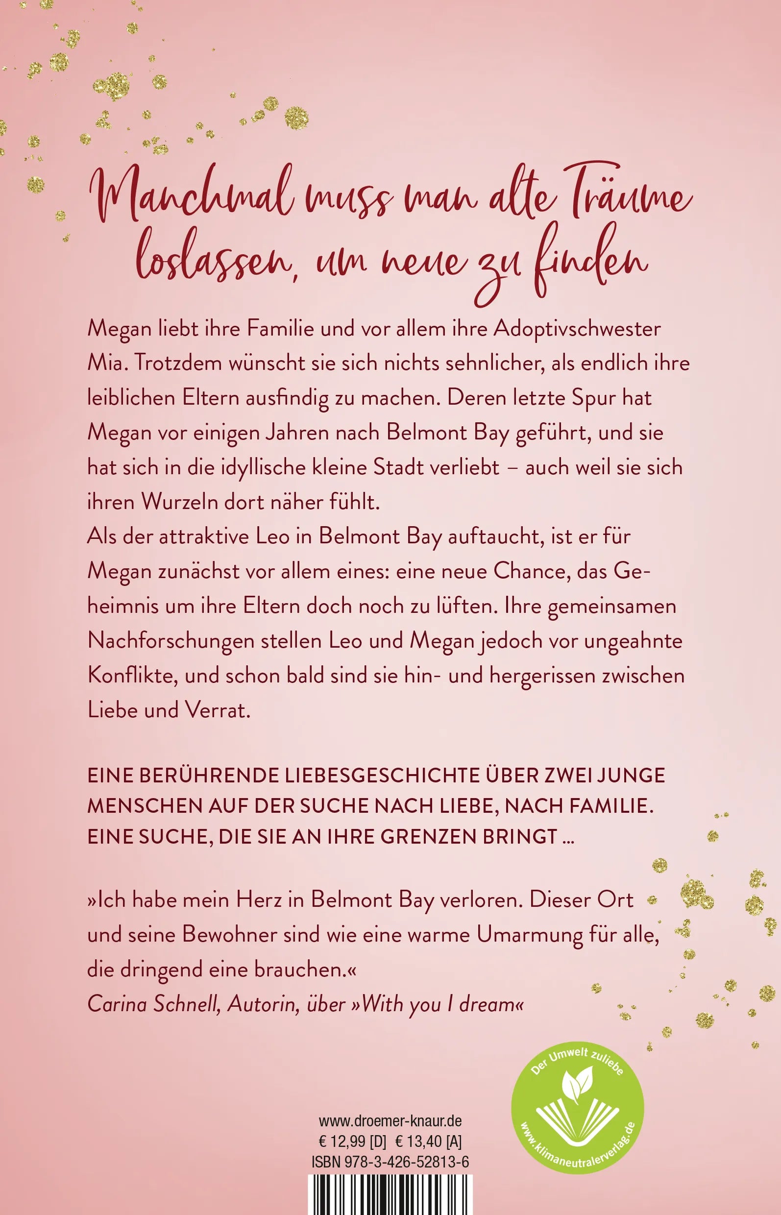 Buchrückseite von 'With you I hope' mit Klappentext - Paperback