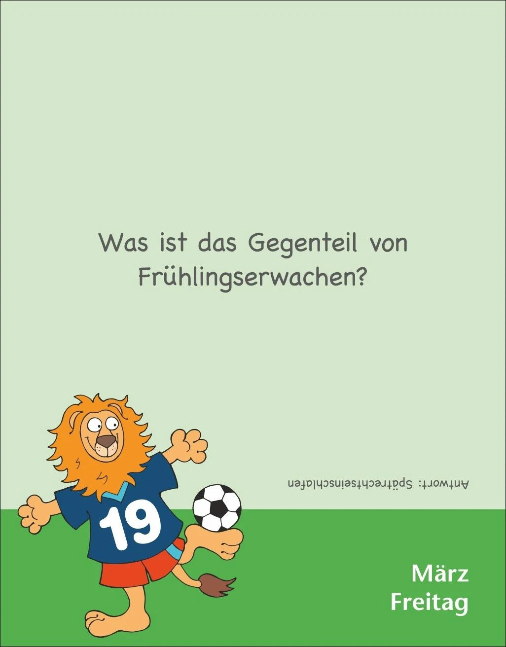 Witze für Kids Tagesabreißkalender 2027 – Ansicht