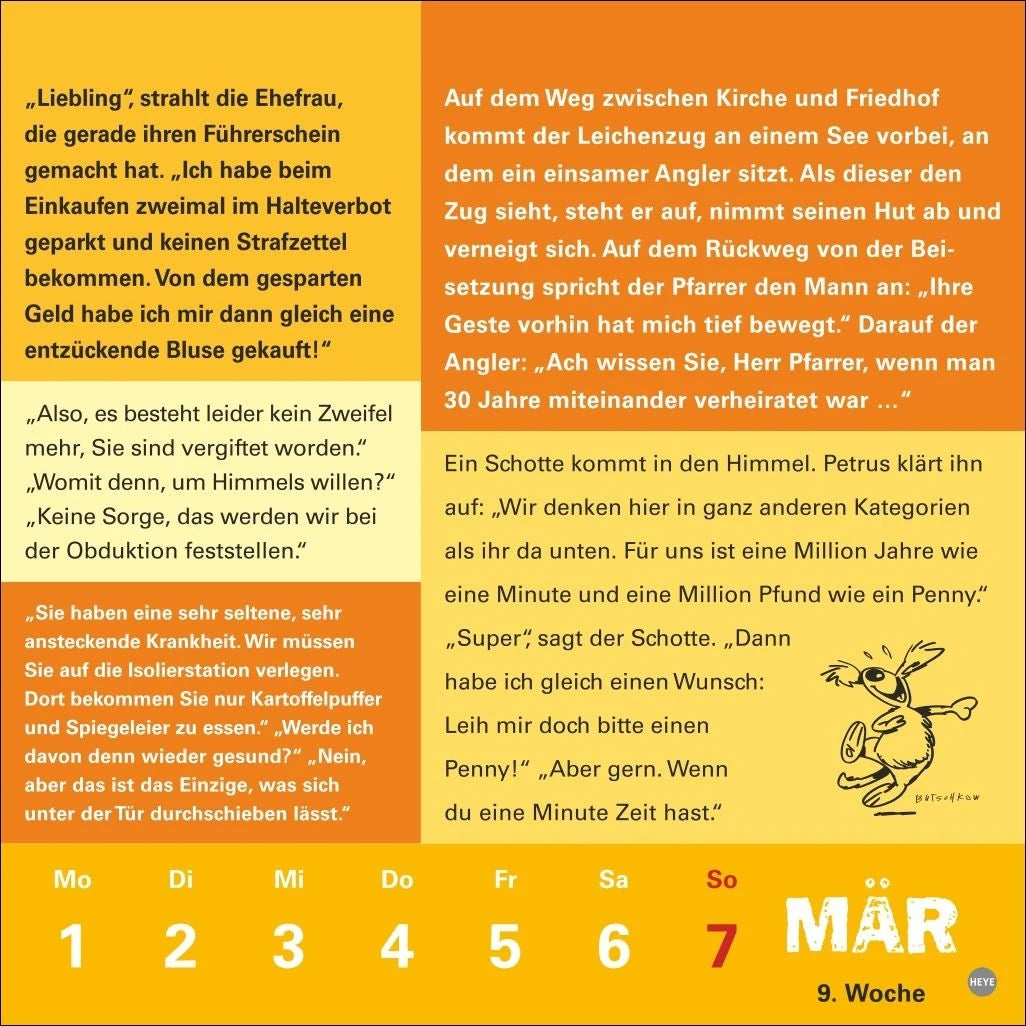 Witze fürs Klo Kalender 2027 – Ansicht