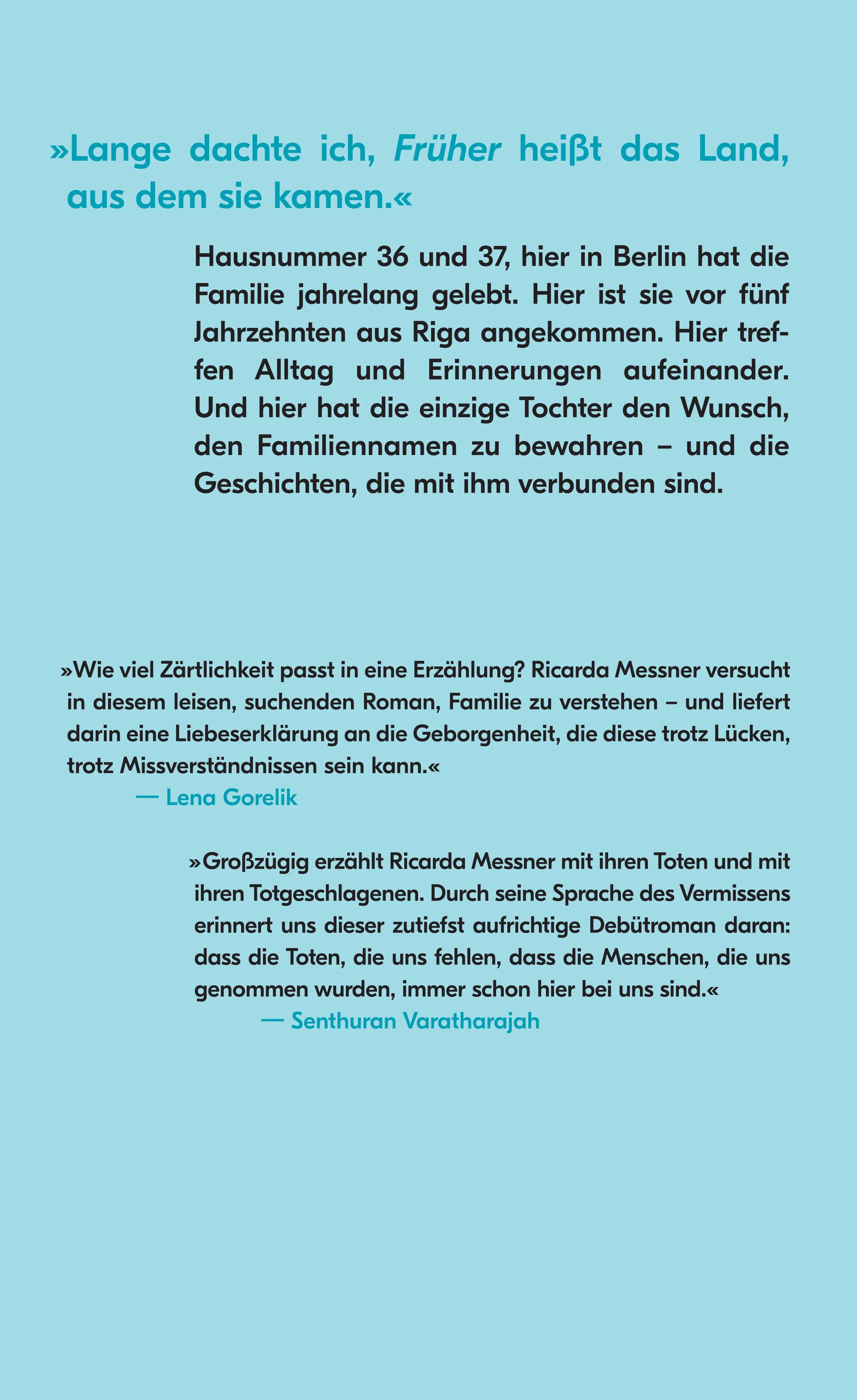 Buchrückseite von 'Wo der Name wohnt' mit Klappentext - Gebundene Ausgabe