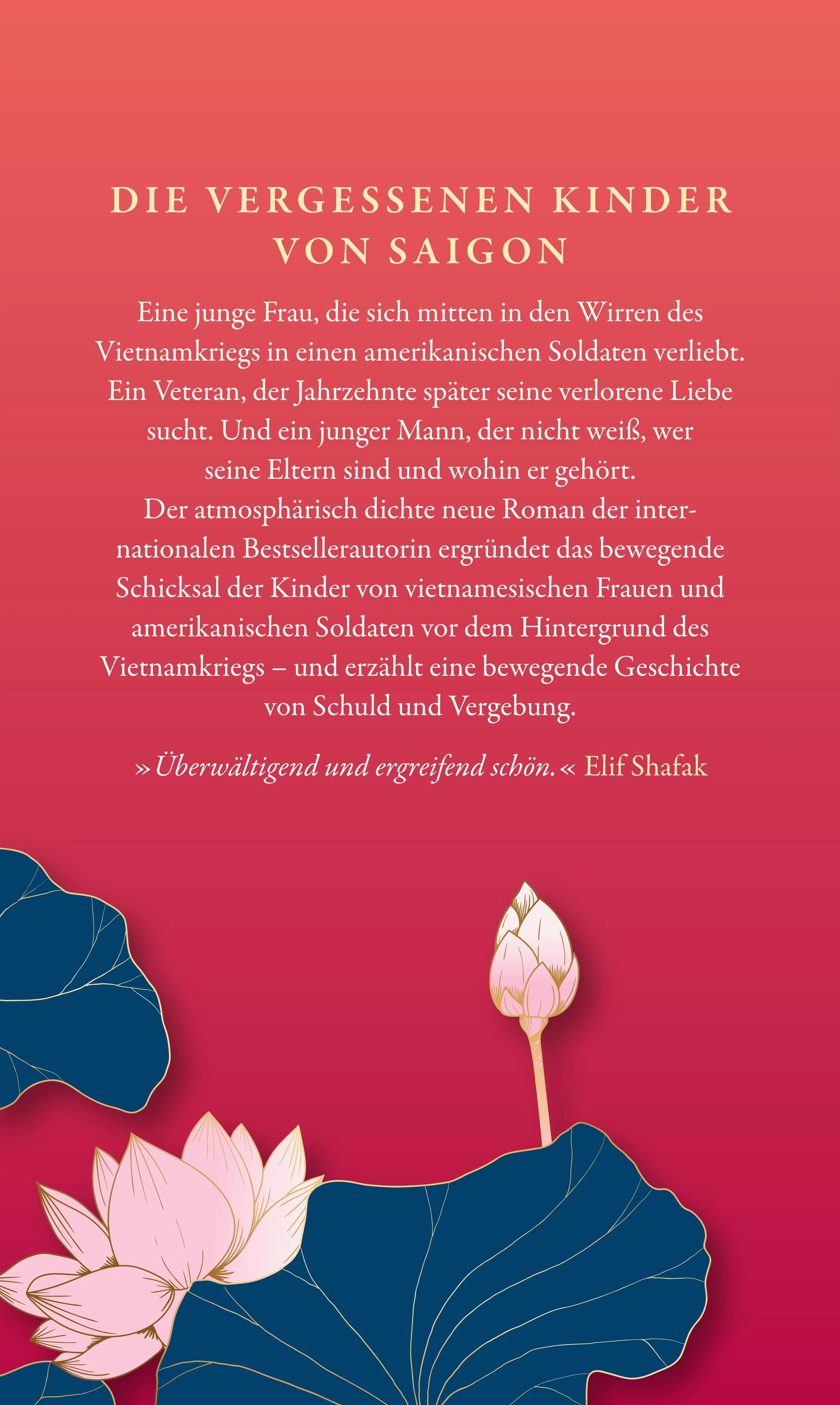 Buchrückseite von 'Wo die Asche blüht' mit Klappentext - Gebundene Ausgabe