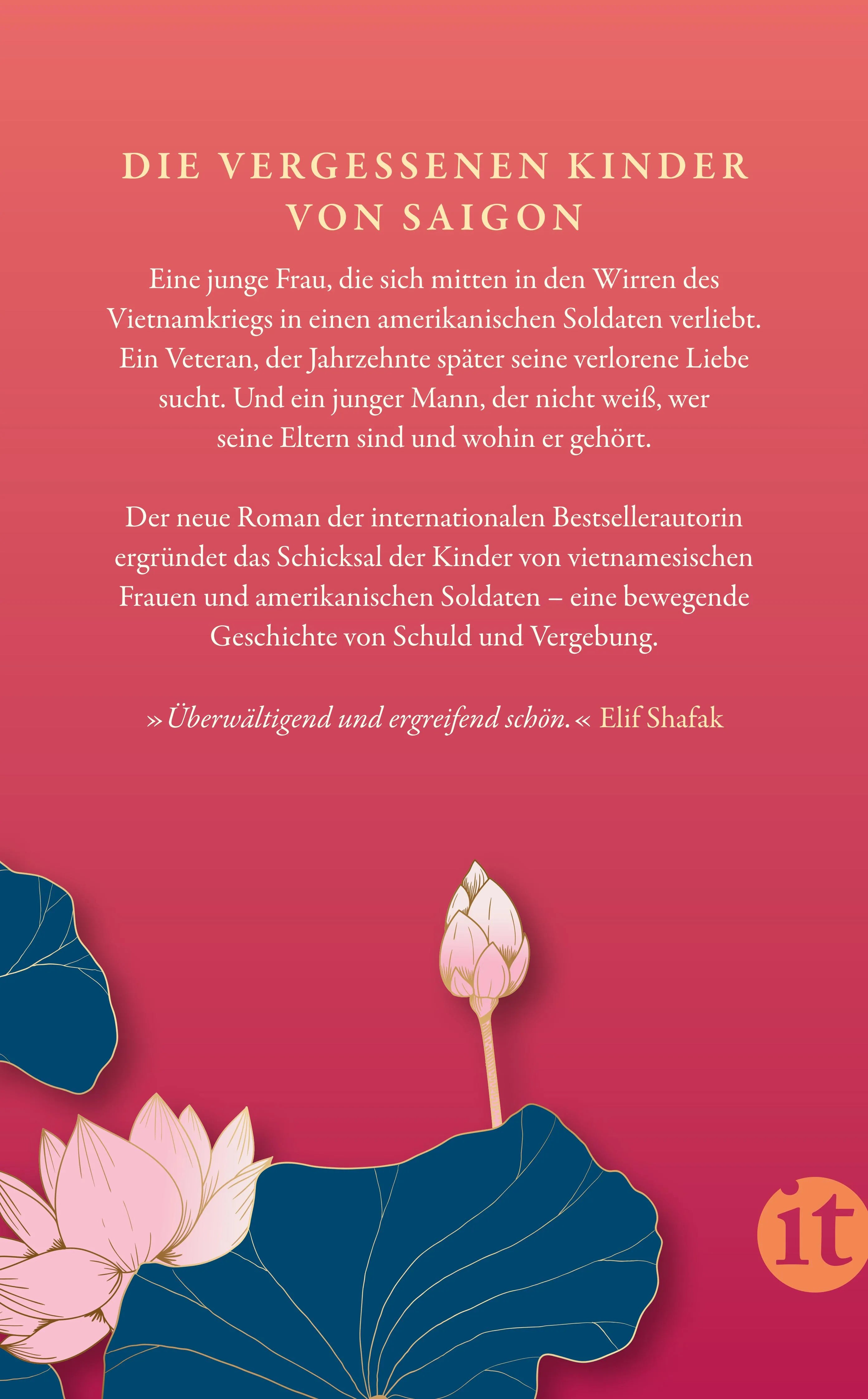 Buchrückseite von 'Wo die Asche blüht' mit Klappentext - Taschenbuch