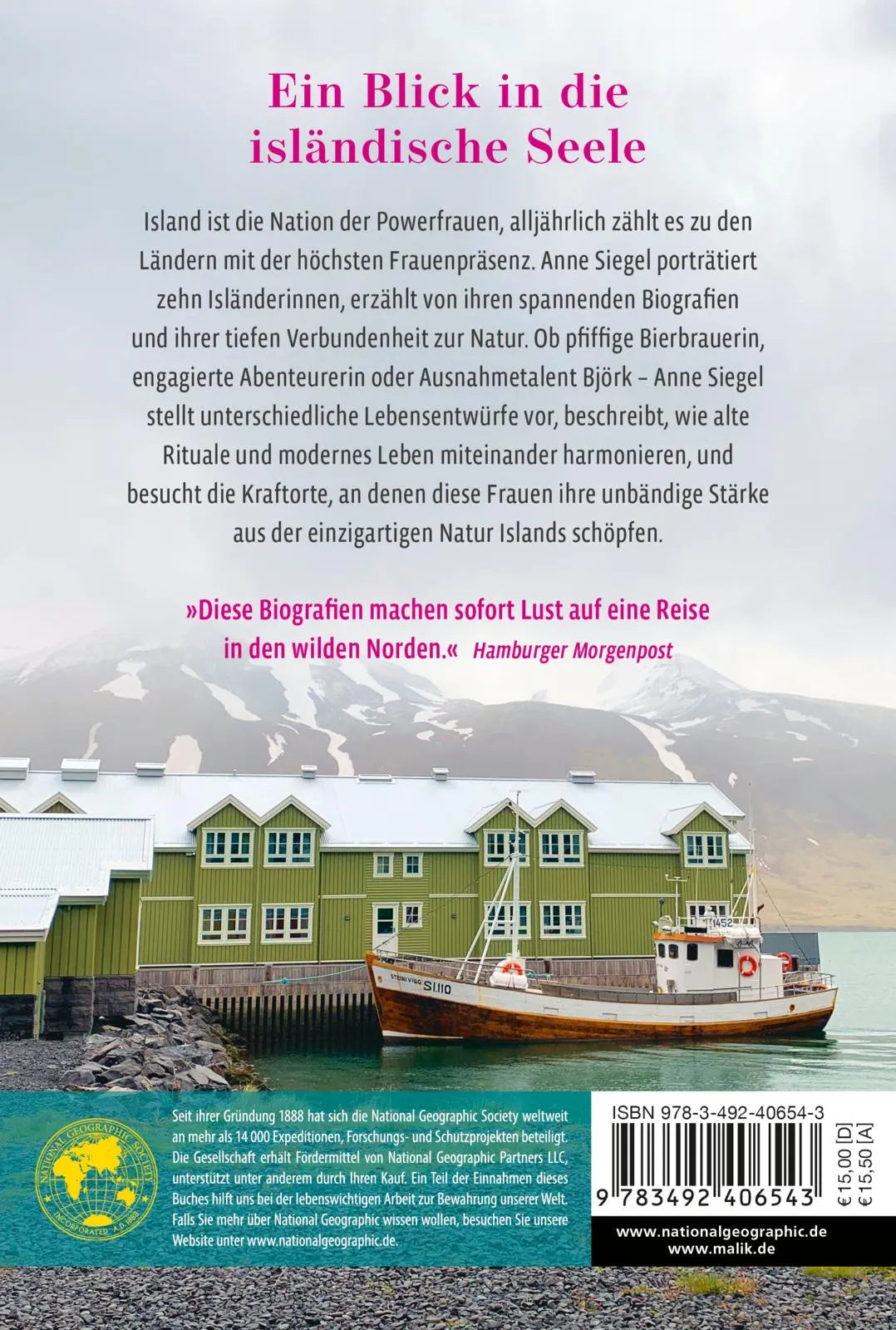 Buchrückseite von 'Wo die wilden Frauen wohnen' mit Klappentext - Taschenbuch