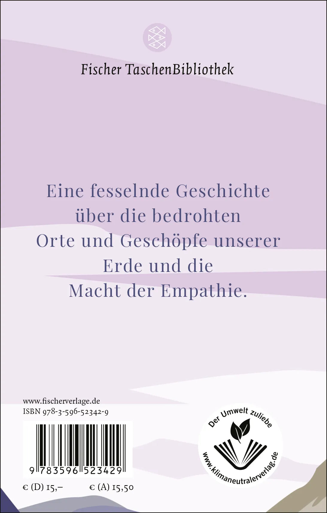 Buchrückseite von 'Wo die Wölfe sind' mit Klappentext - Gebundene Ausgabe