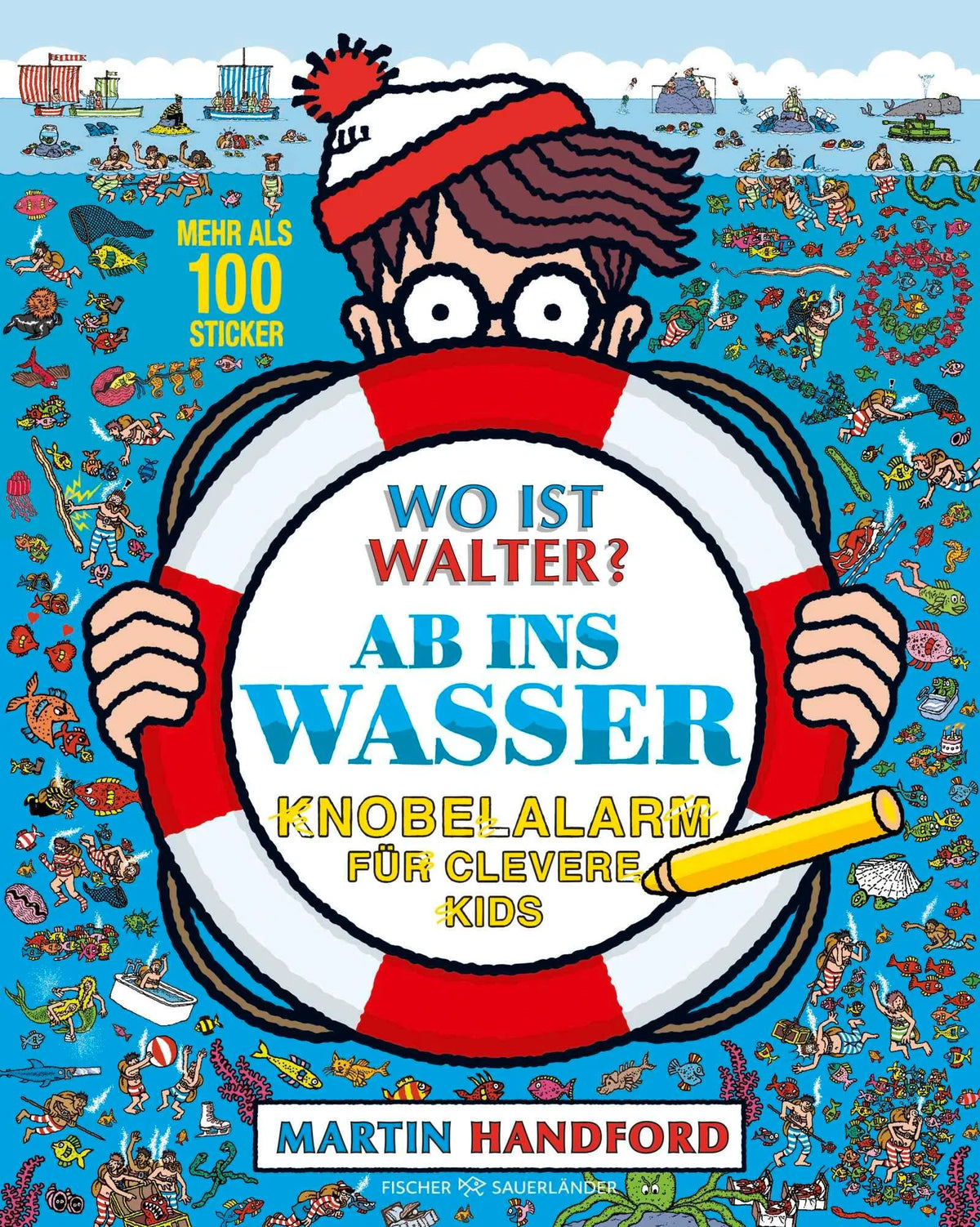 Cover: Wo ist Walter? Ab ins Wasser (Taschenbuch) von Martin Handford