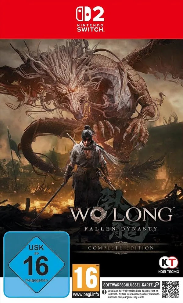 Cover: Wo Long - Fallen Dynasty (Complete Edition) für Nintendo Switch 2. Publisher: PLAION GmbH