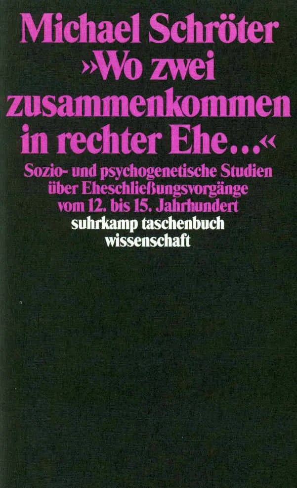 Buchcover von '»Wo zwei zusammenkommen in rechter Ehe ...«' - Taschenbuch von Michael Schröter