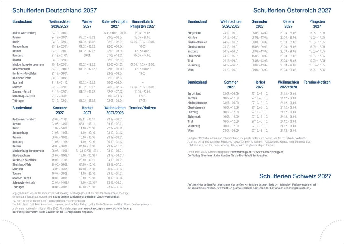 Wochen-Cheftimer A5, Alu silber 2027 – Ansicht