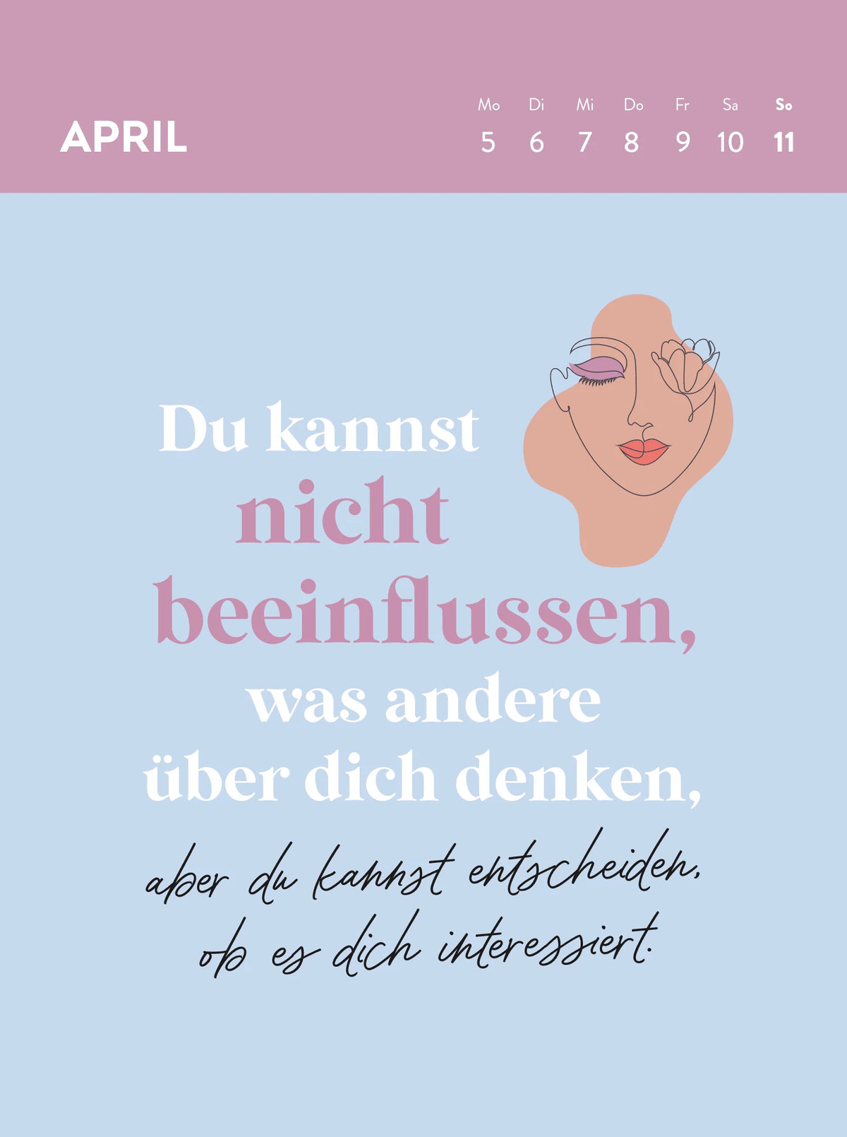 Wochenkalender 2027: Frauen sind großartig! Von perfekt war nie die Rede – Ansicht