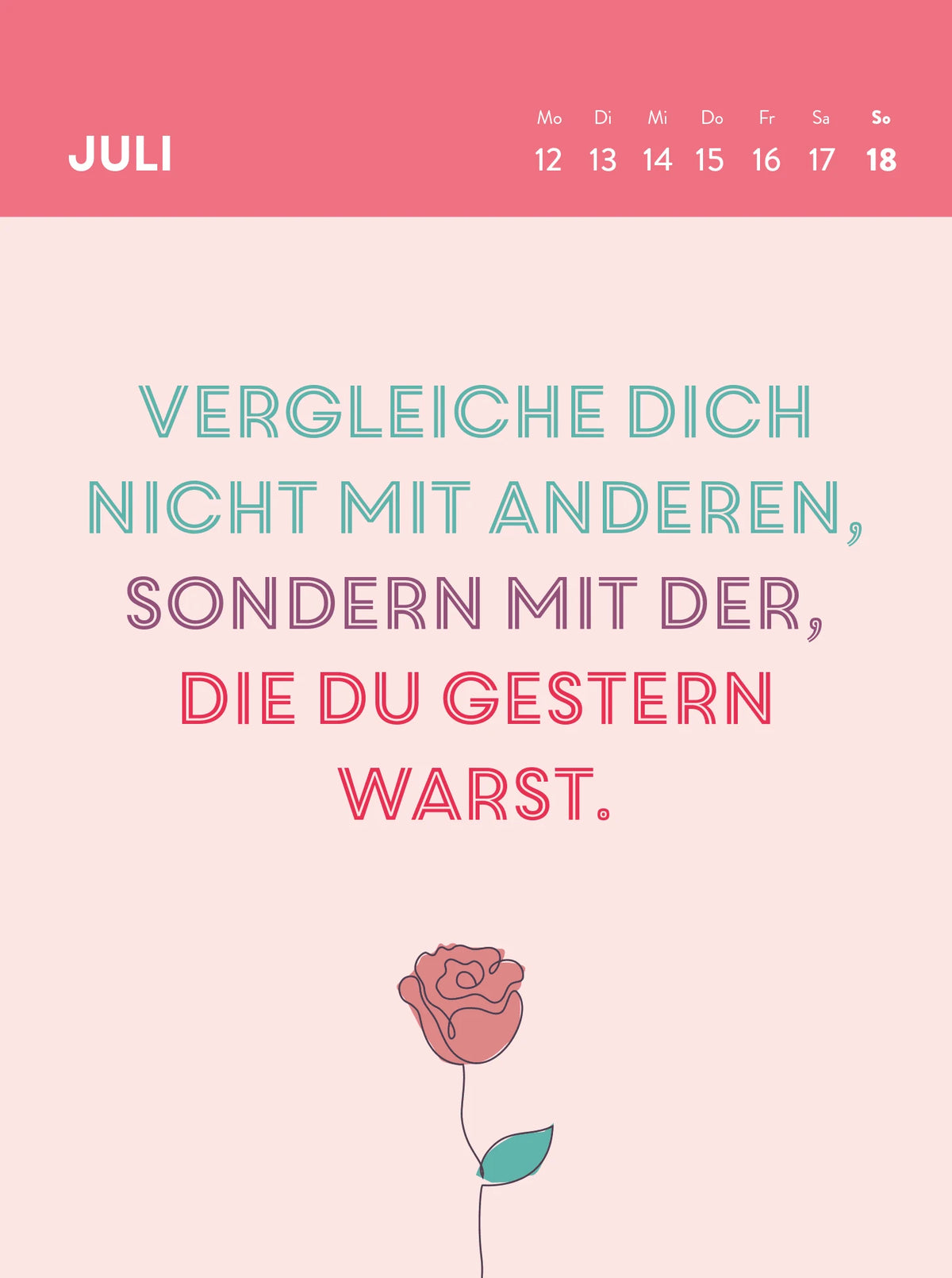 Wochenkalender 2027: Frauen sind großartig! Von perfekt war nie die Rede – Ansicht