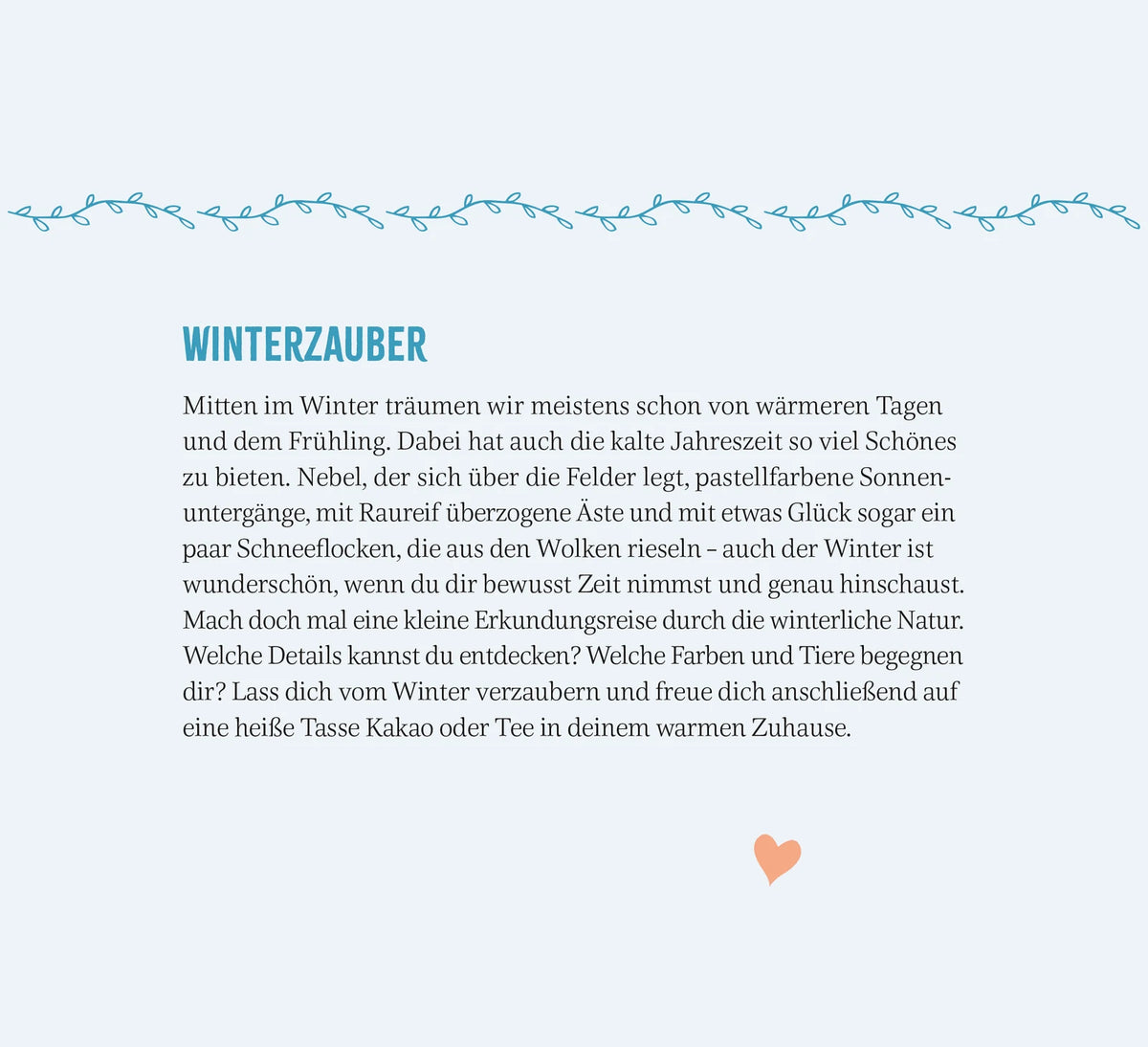Wochenkalender 2027: Glücksmomente für jeden Tag – Ansicht