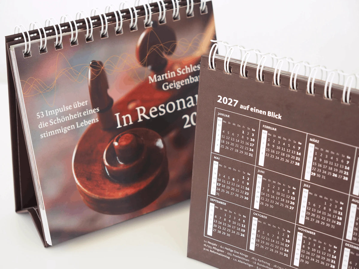 Wochenkalender 2027: In Resonanz – Ansicht