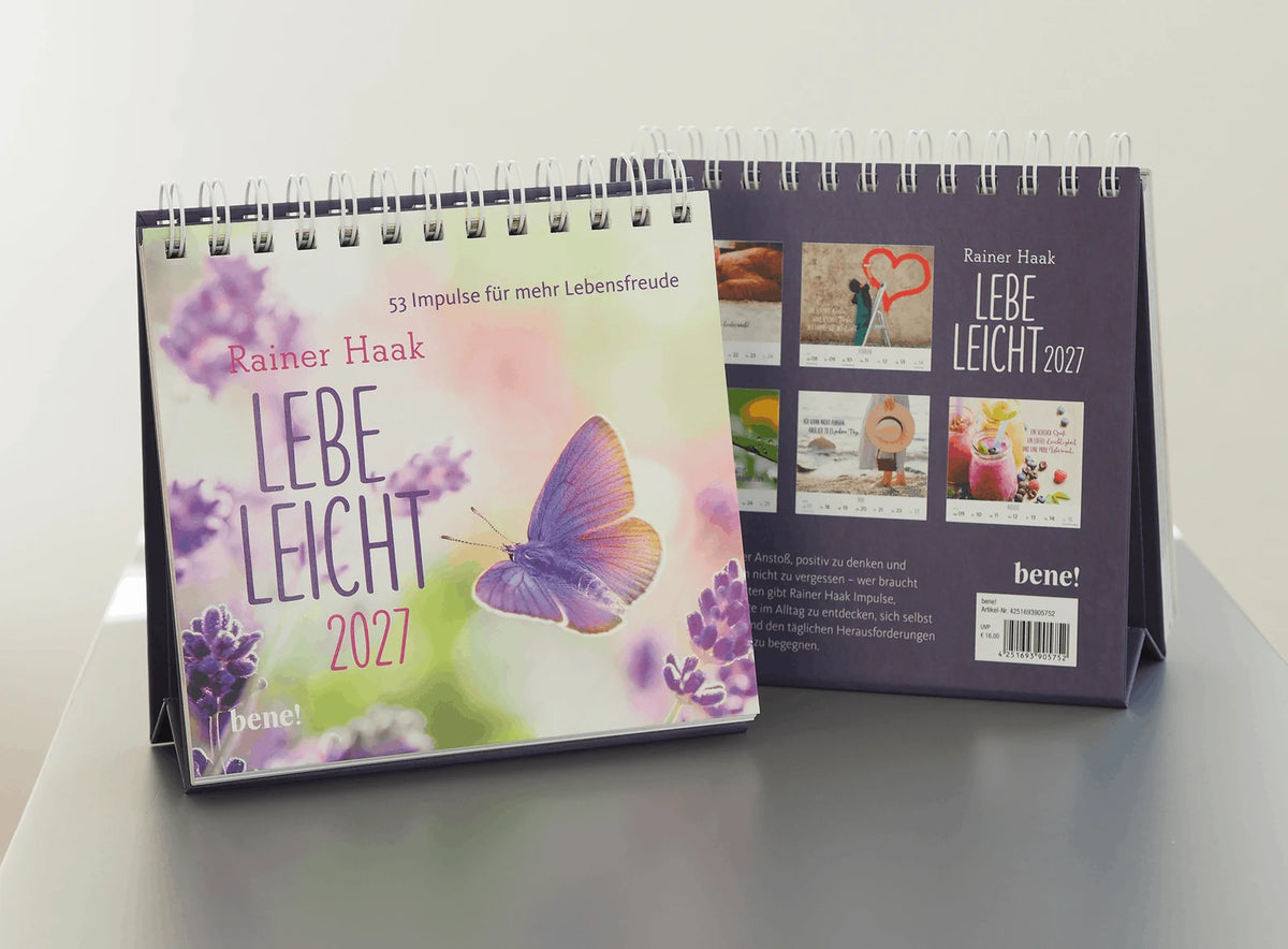 Wochenkalender 2027: Lebe leicht – Ansicht