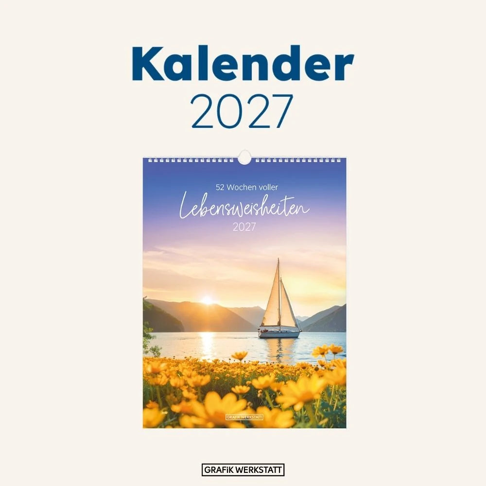 Wochenkalender 2027 LebensWeisheiten – Ansicht