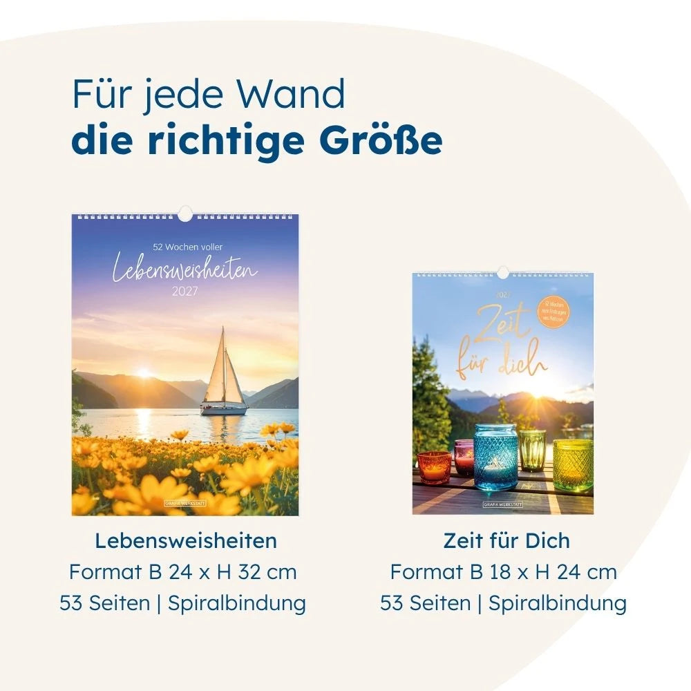 Wochenkalender 2027 LebensWeisheiten – Ansicht