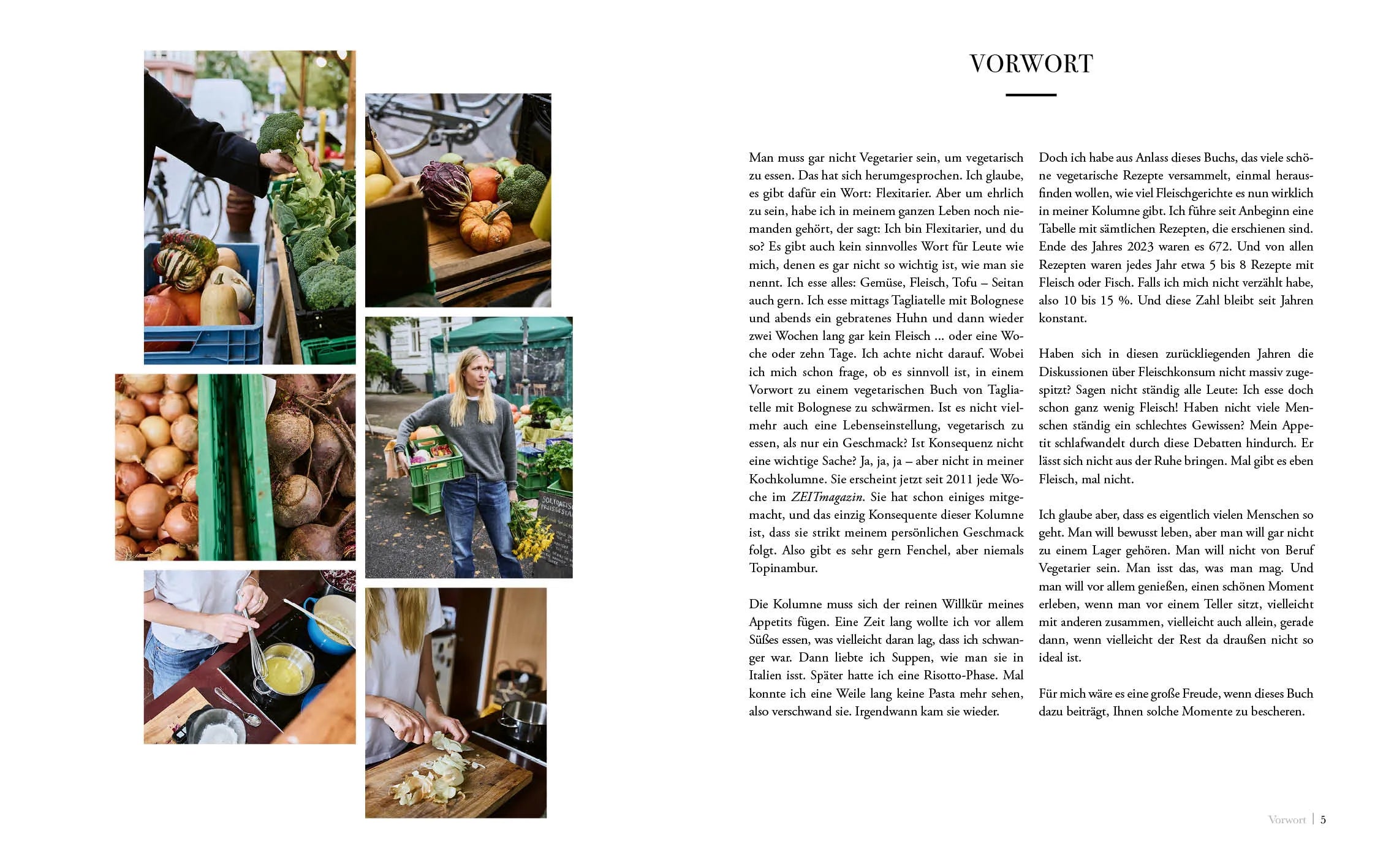 Innenansicht von 'Wochenmarkt. Vegetarisch' - Gebundene Ausgabe