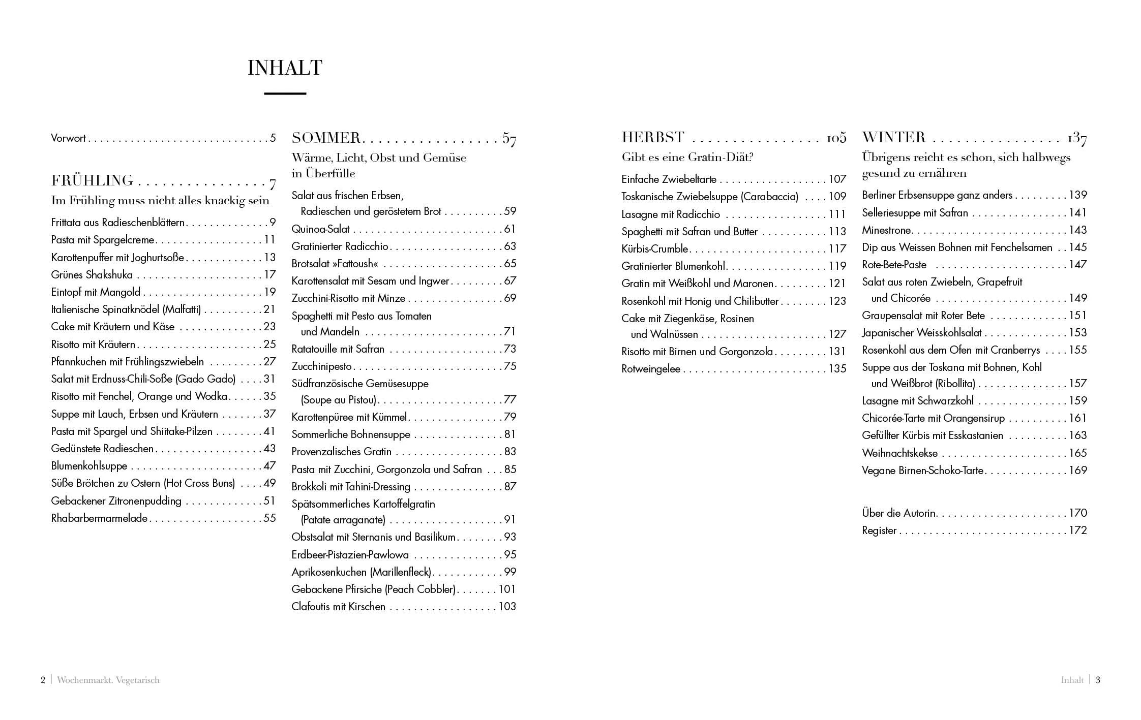 Innenansicht von 'Wochenmarkt. Vegetarisch' - Gebundene Ausgabe