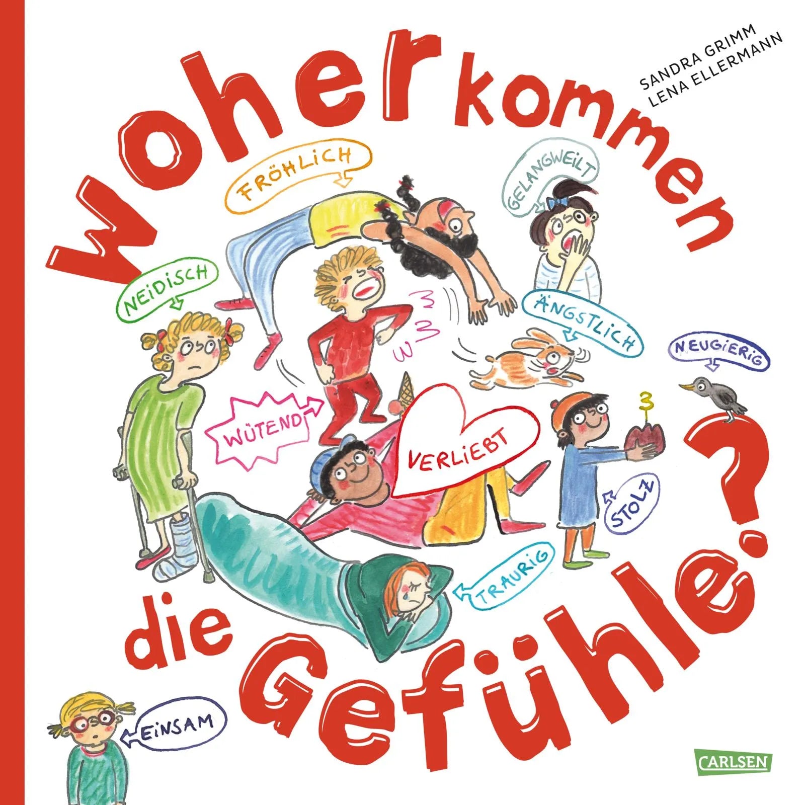 Buchcover von 'Woher kommen die Gefühle?' - Gebundene Ausgabe von Sandra Grimm
