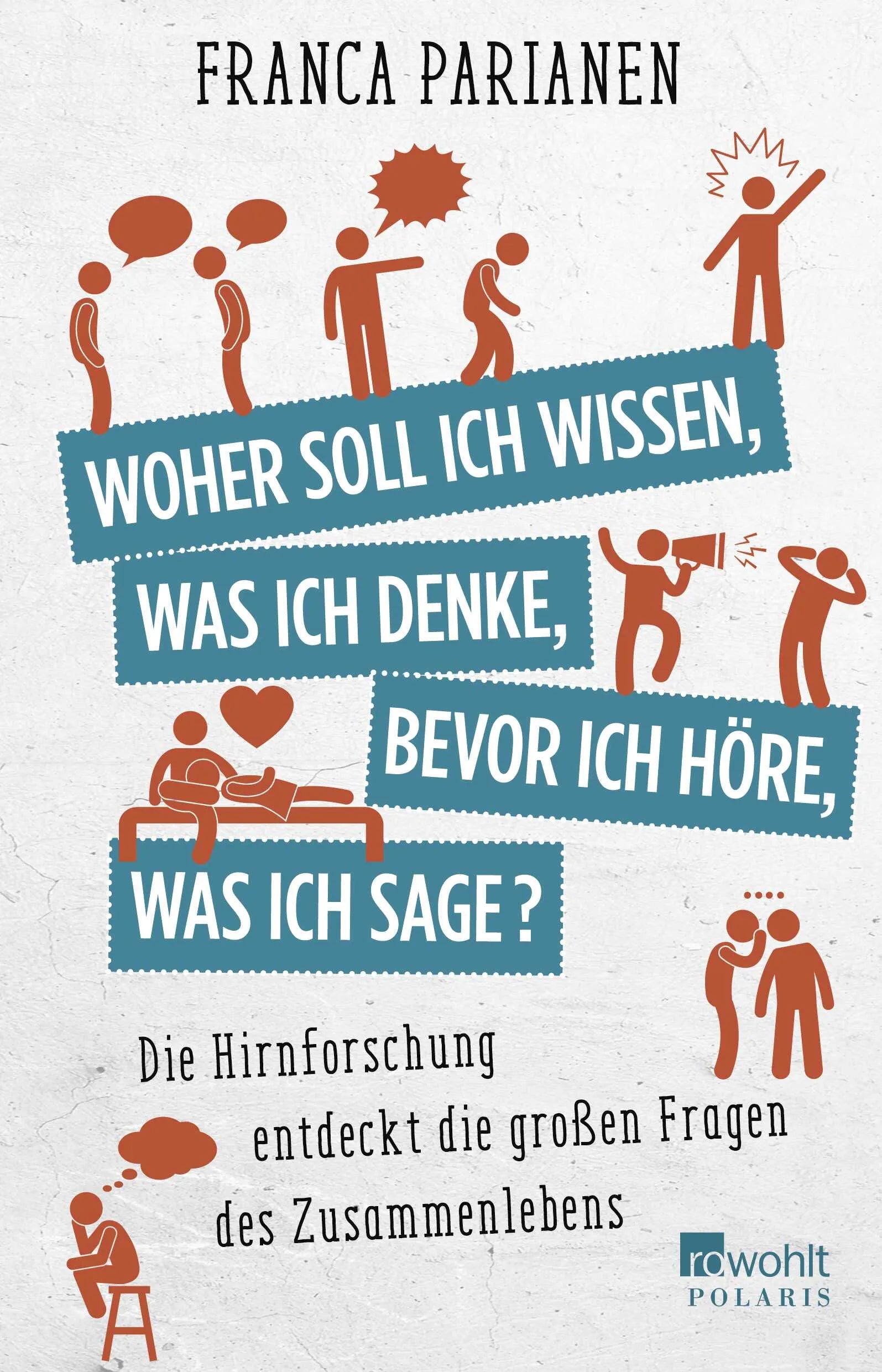 Buchcover von 'Woher soll ich wissen, was ich denke, bevor ich höre, was ich sage?' - Paperback von Franca Parianen