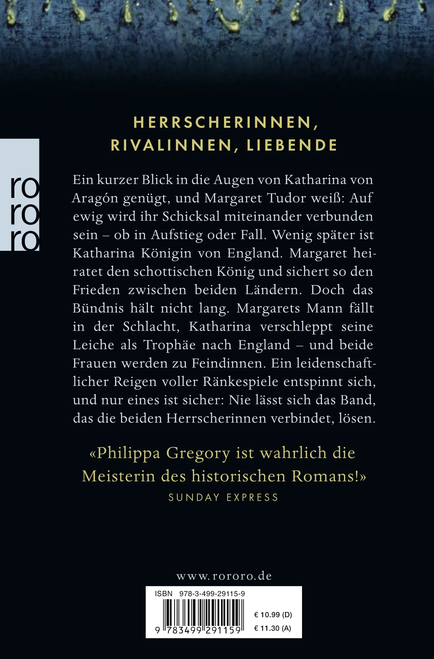 Buchrückseite von 'Wolfsschwestern' mit Klappentext - Taschenbuch