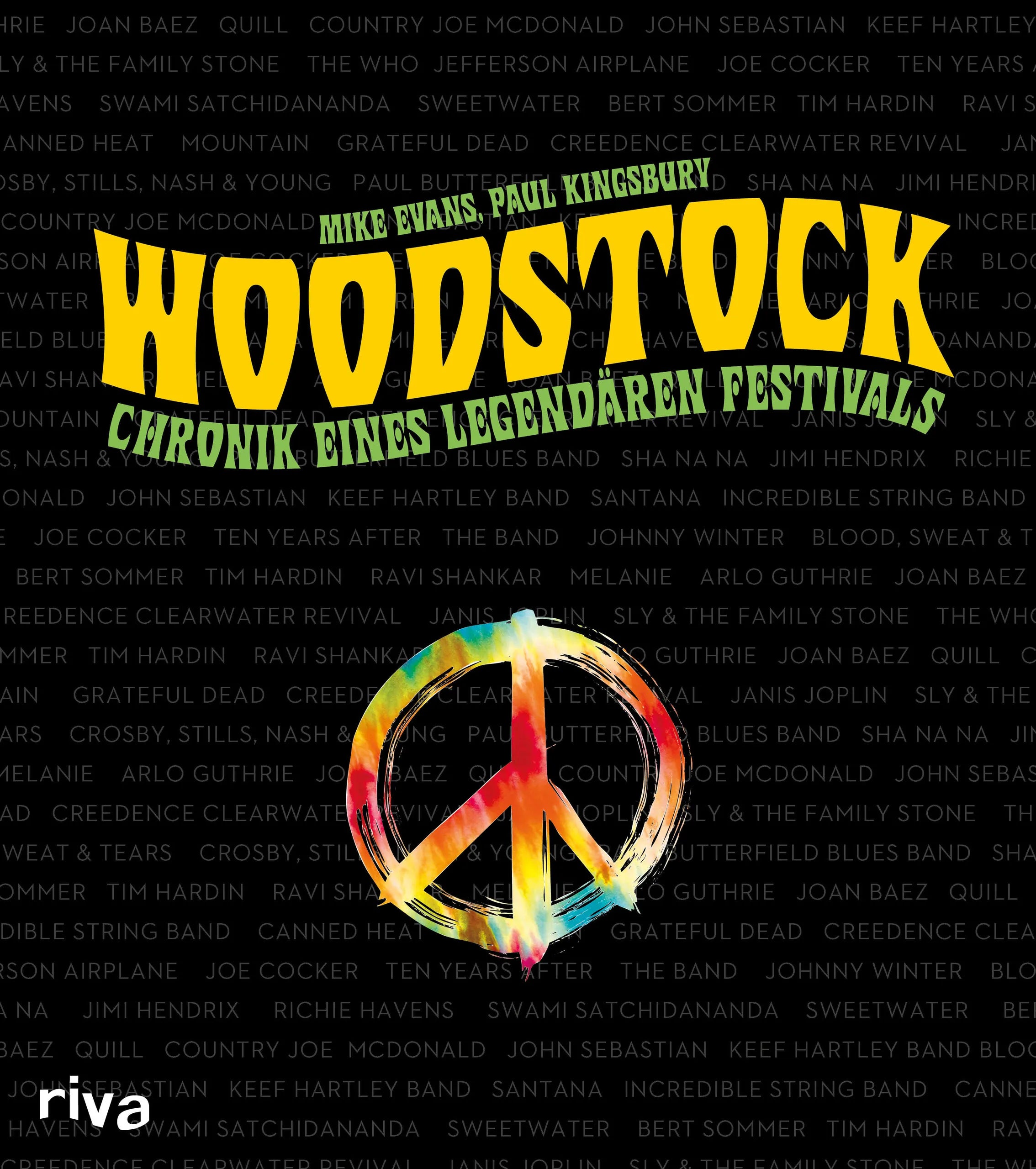 Buchcover von 'Woodstock' - Gebundene Ausgabe von Mike Evans