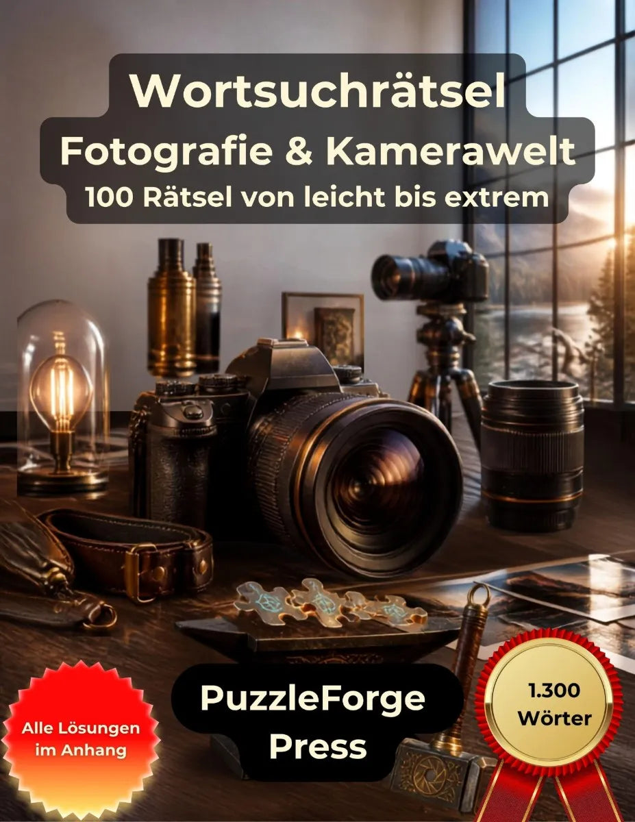 Cover: Wortsuchrätsel - Fotografie und Kamerawelt (E-Book) von PuzzleForge Press