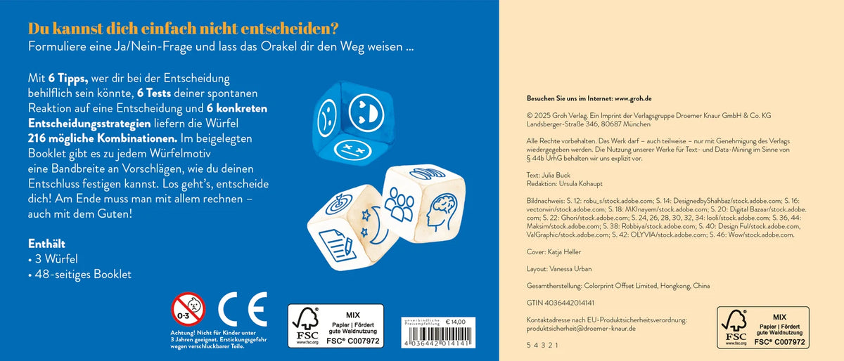 Würfelorakel – Entscheide dich – Ansicht
