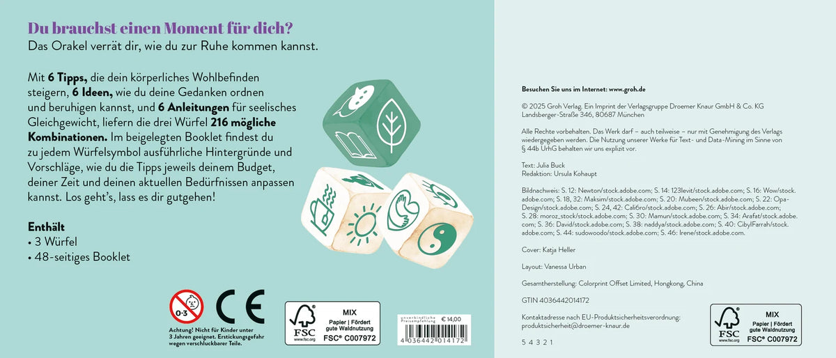 Würfelorakel – Zeit für dich – Ansicht