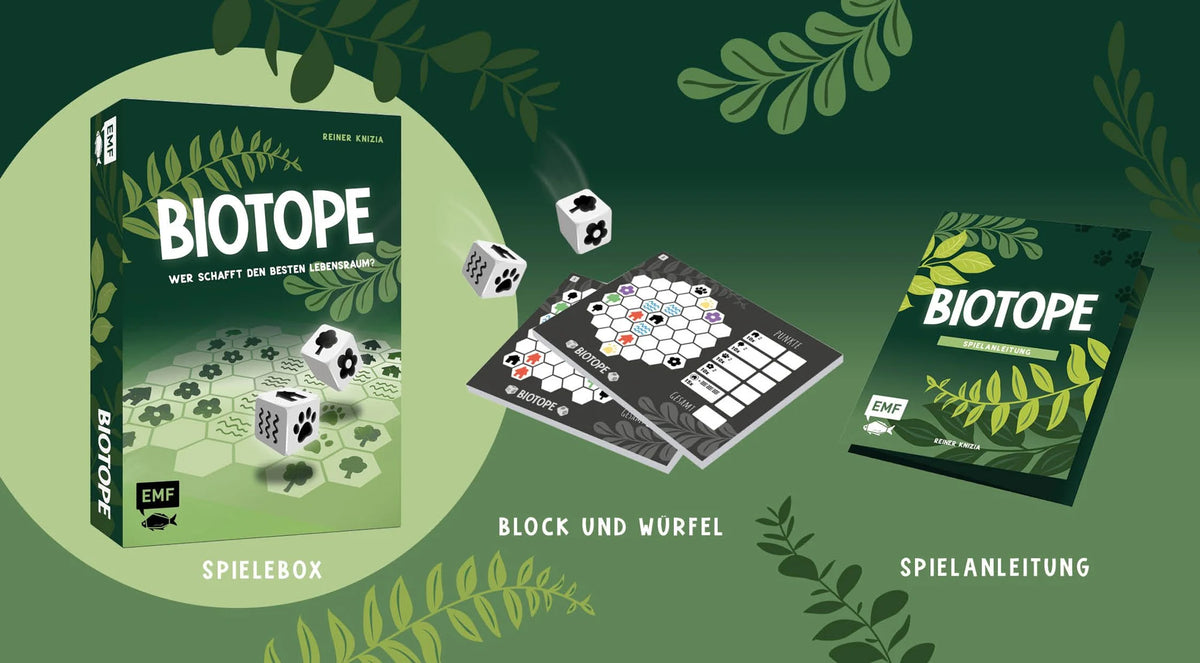 Würfelspiel: Biotope – Wer schafft den besten Lebensraum? – Ansicht
