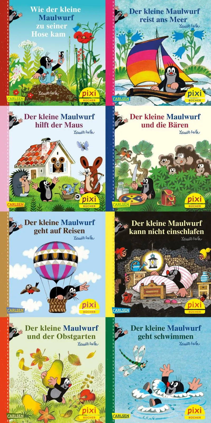 Buchcover von 'WWS Pixi-Box 256: Der kleine Maulwurf' - Taschenbuch von diverse