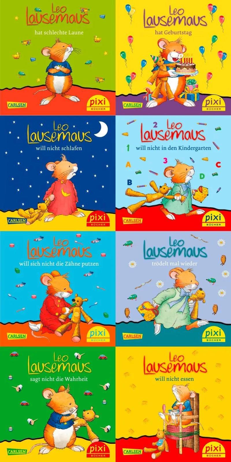 Buchcover von 'WWS Pixi-Box 271: Neues von Leo Lausemaus' - Taschenbuch von diverse