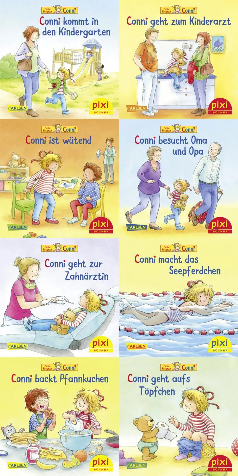Buchcover von 'WWS Pixi-Box 275: Connis bunte Welt' - Taschenbuch von Liane Schneider