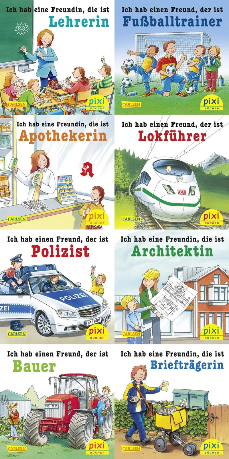 Buchcover von 'WWS Pixi-Box 281: Tolle Berufe bei Pixi' - Taschenbuch von diverse