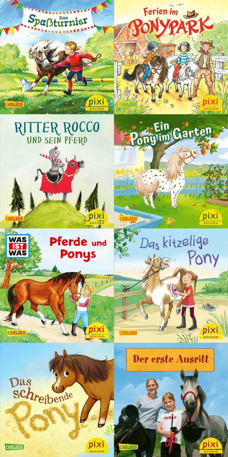 Buchcover von 'WWS Pixi-Box 284: Pixis bunter Ponyhof' - Taschenbuch von diverse