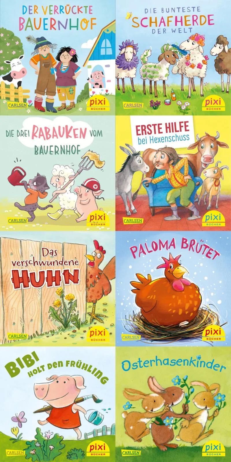 Buchcover von 'WWS Pixi-Box 287: Frühling auf dem Bauernhof' - Taschenbuch von diverse