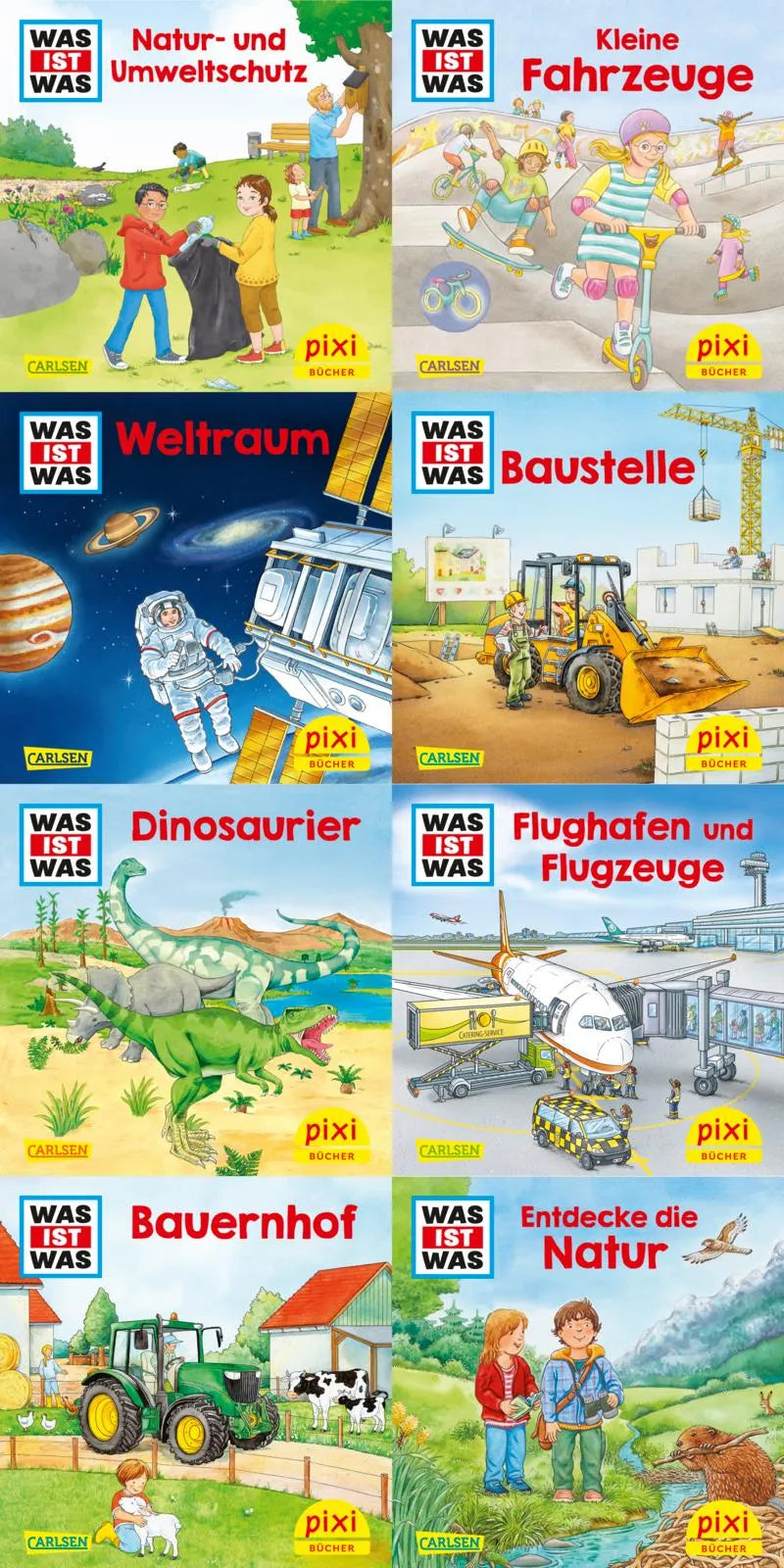 Buchcover von 'WWS Pixi-Box 296: Pixi zeigt dir WAS IST WAS' - Taschenbuch von diverse