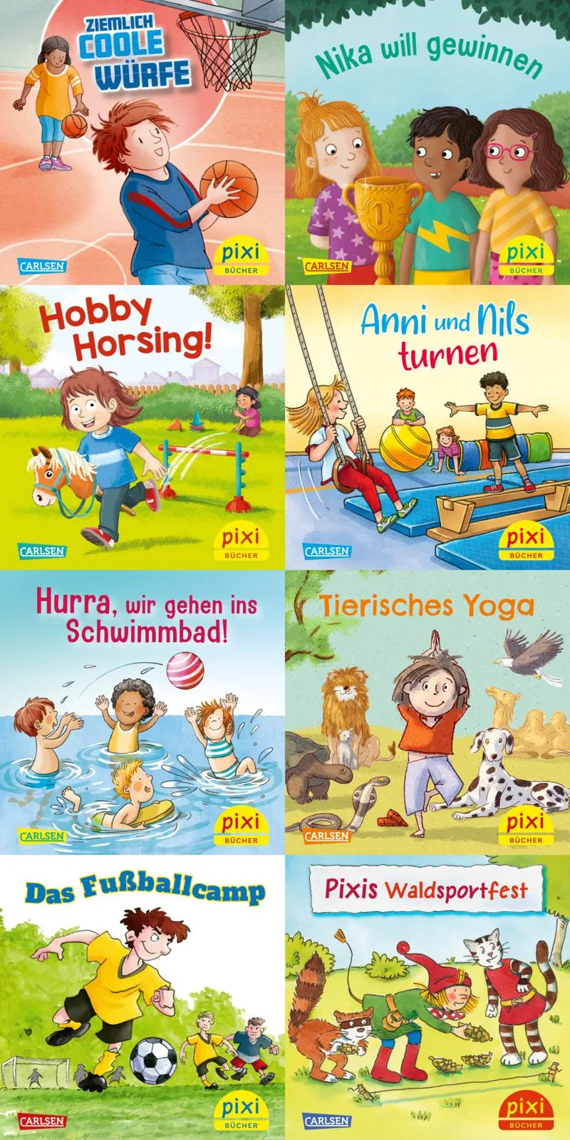 Buchcover von 'WWS Pixi-Box 305: Sport macht Spaß mit Pixi' - Taschenbuch von diverse