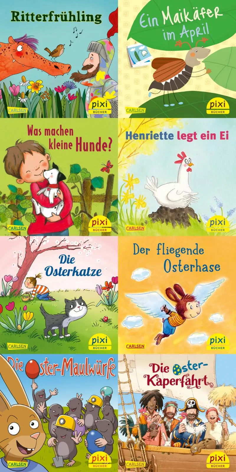 Buchcover von 'WWS Pixi-Box 308: Pixi liebt den Frühling' - Taschenbuch von Diverse