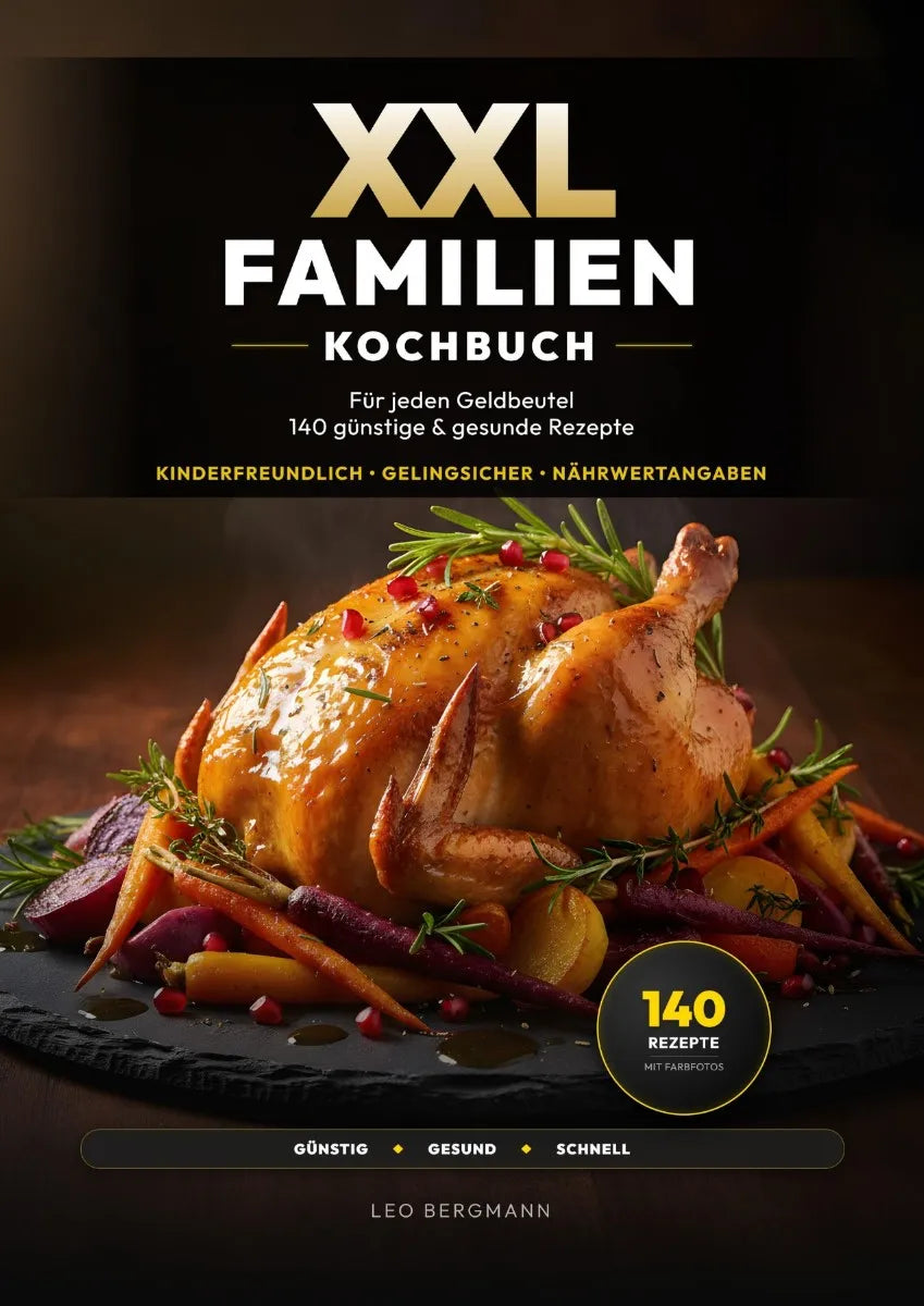 Cover: XXL Familienkochbuch für jeden Geldbeutel (E-Book) von Leo Bergmann