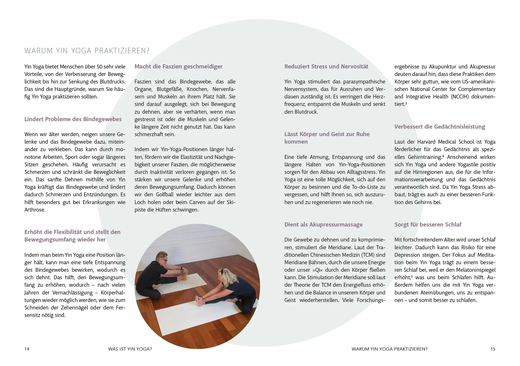 Innenansicht von 'Yin Yoga für Späteinsteiger' - Taschenbuch