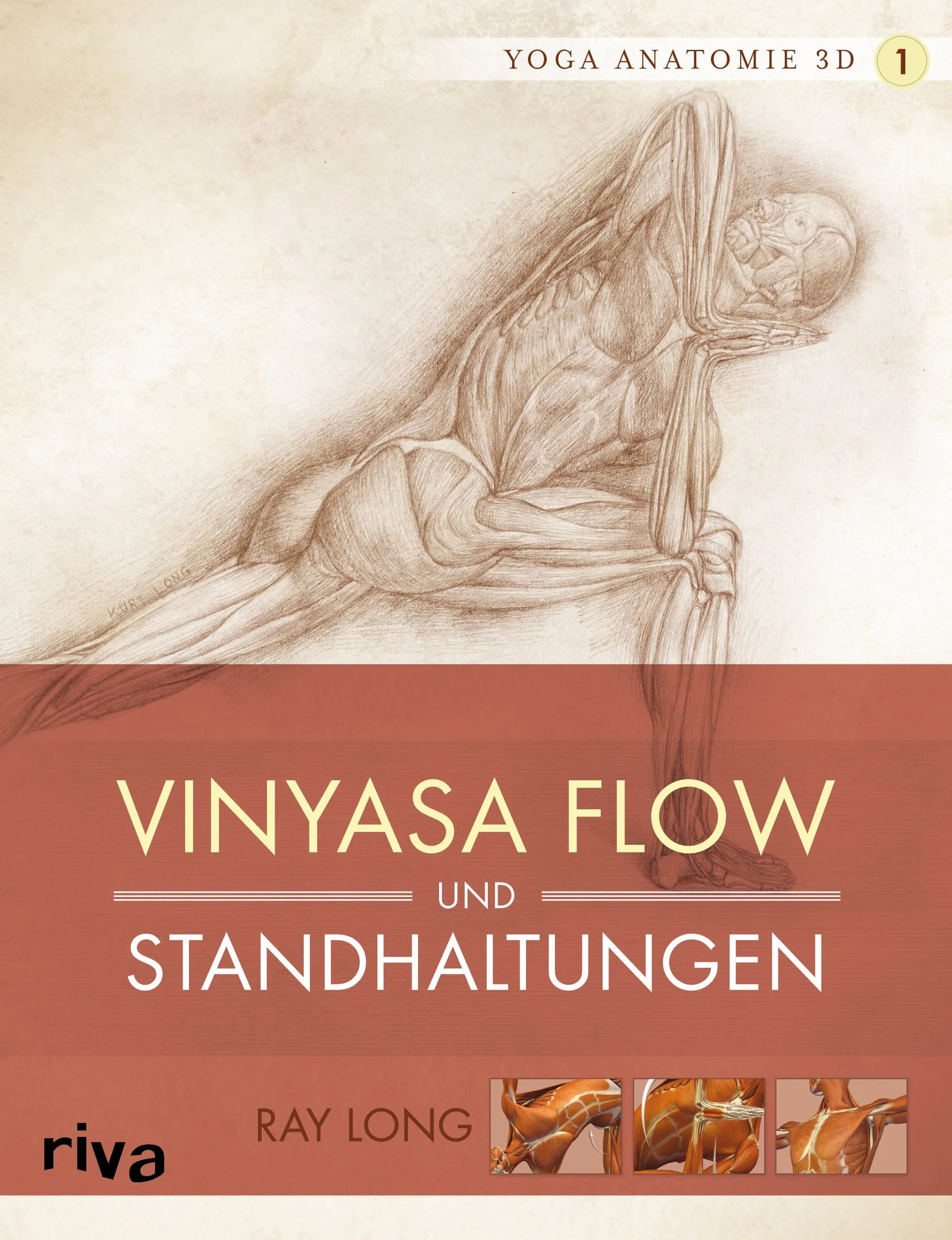 Buchcover von 'Yoga-Anatomie 3D' - Taschenbuch von Ray Long