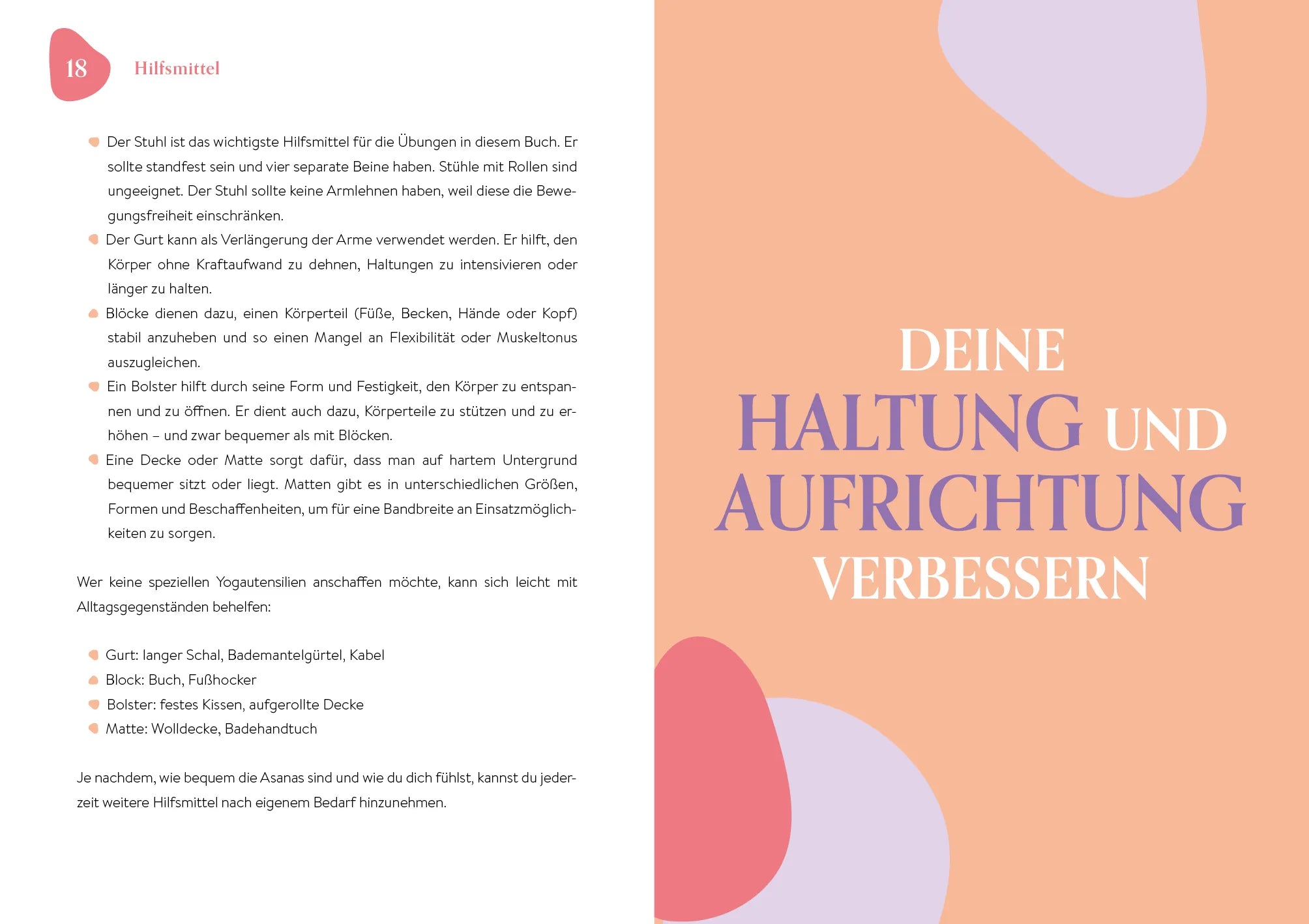 Innenansicht von 'Yoga mit dem Stuhl' - Taschenbuch